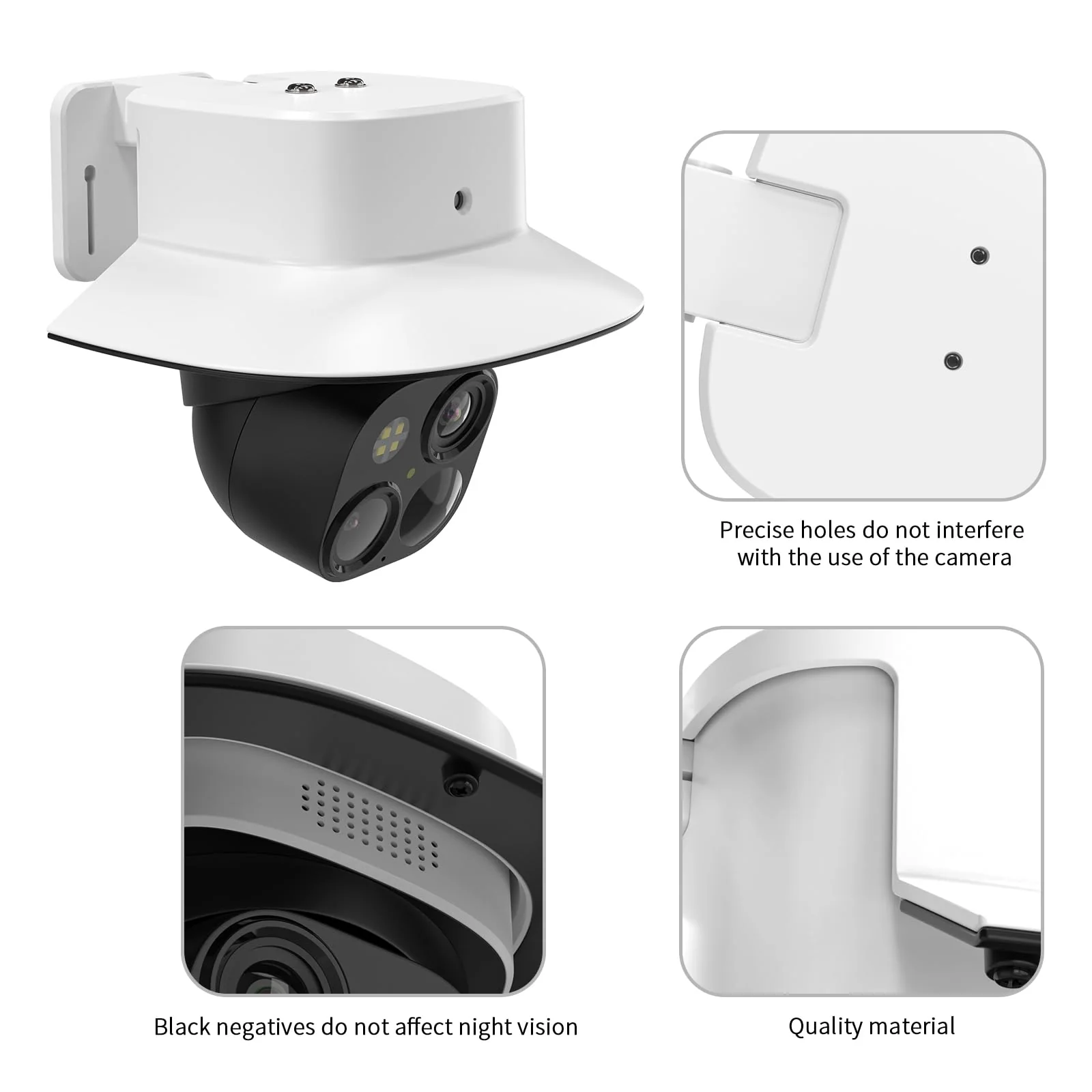 Rain Shade Cover Compatible with Eufy Security SoloCam S340, Solar Security Camera (not Compatible with SoloCam E30) - Image 6