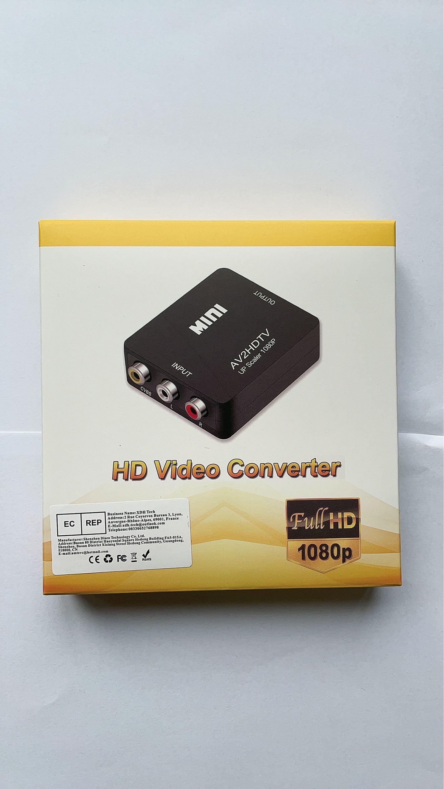 RCA to HDMI Converter, 1080P RCA Composite CVBS AV to HDMI Video Audio Converter Adapter Compatible with N64 Wii PS2 Xbox VHS VCR Camera DVD, Support PAL/NTSC with HDMI and USB Power Cable Converter(With HDMI Cable) - Image 7