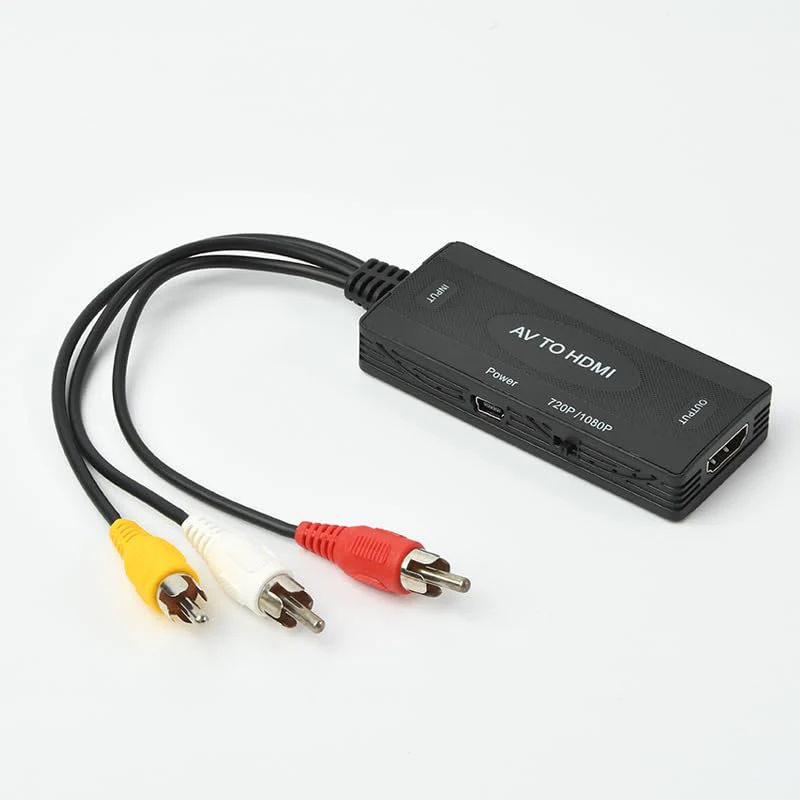 RCA to HDMI Converter, AV to HDMI Adapter Support 1080P PAL/NTSC Composite Video Audio Converter Adapter for WII, PS one, PS2, PS3, STB, Xbox - Image 2