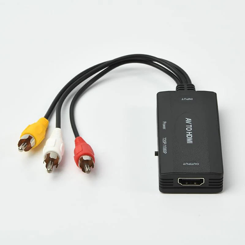 RCA to HDMI Converter, AV to HDMI Adapter Support 1080P PAL/NTSC Composite Video Audio Converter Adapter for WII, PS one, PS2, PS3, STB, Xbox - Image 3