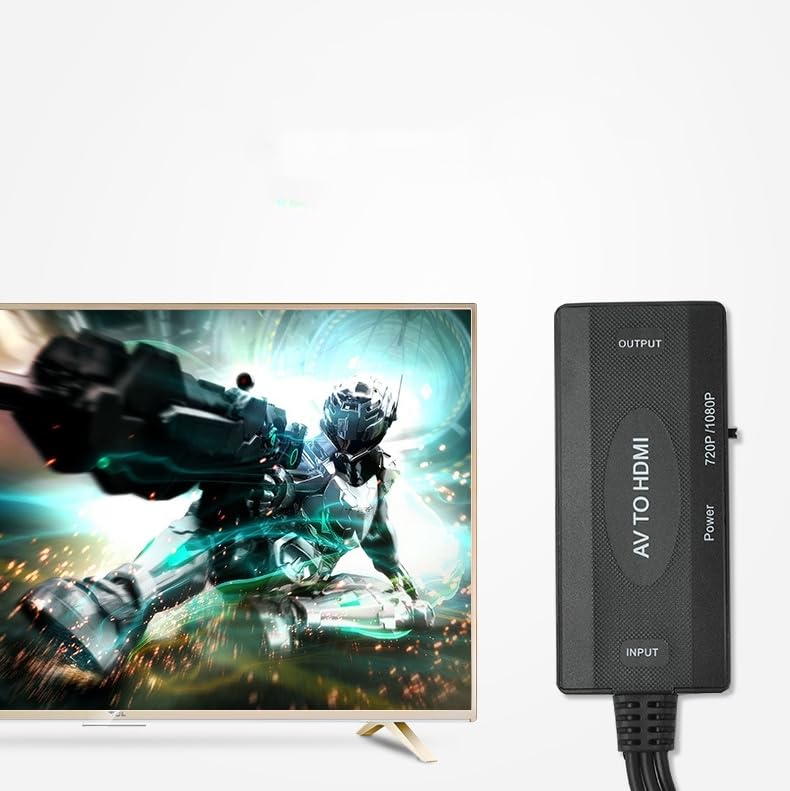RCA to HDMI Converter, AV to HDMI Adapter Support 1080P PAL/NTSC Composite Video Audio Converter Adapter for WII, PS one, PS2, PS3, STB, Xbox - Image 5