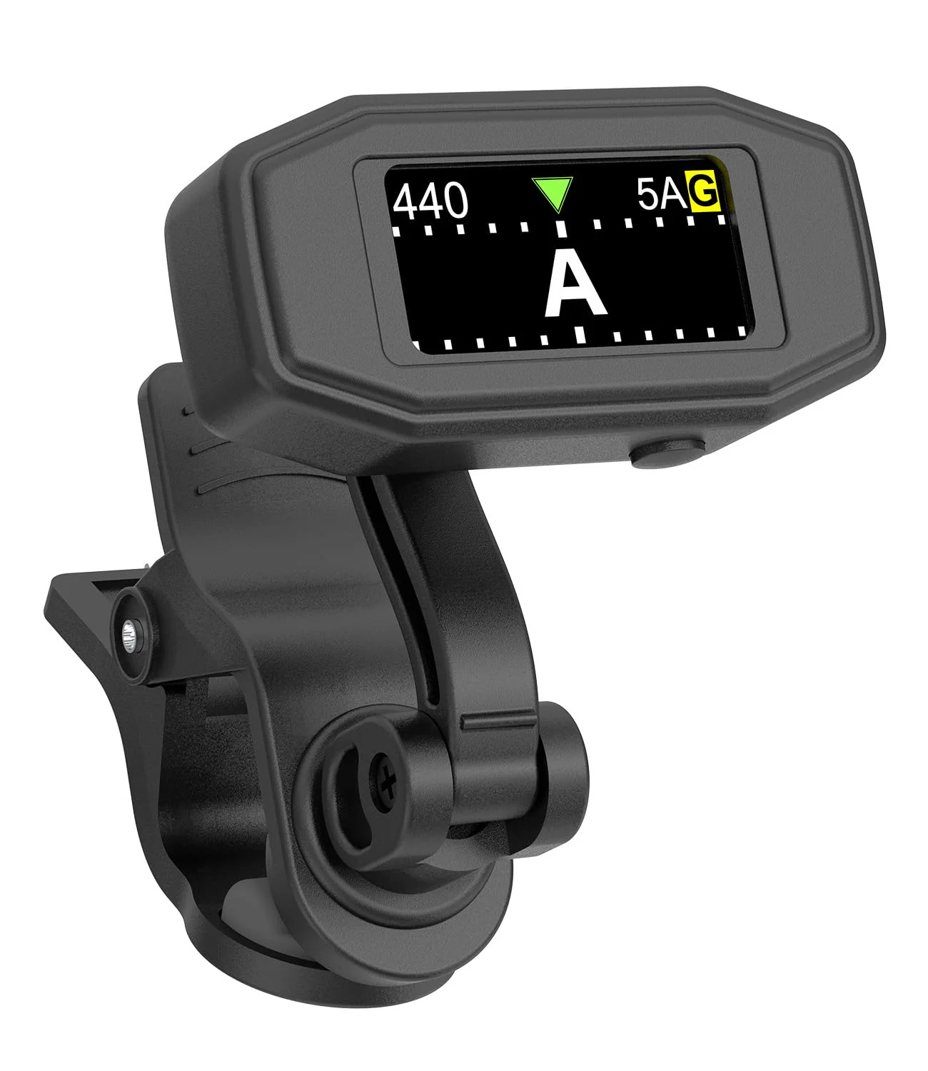 Rechargeable Clip-On Tuner Digital Professional Tuning Tool Tuner for Guitar, Bass, Ukulele, Violin, Mandolin, Banjo, Chromatic Instruments