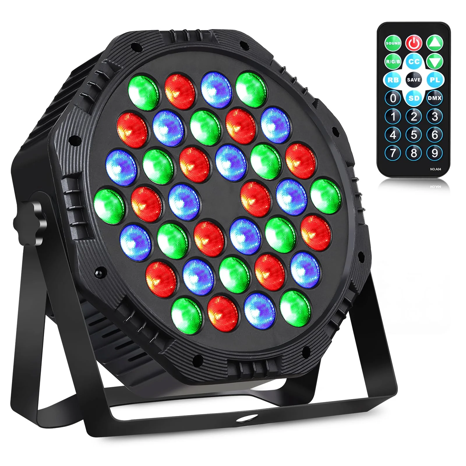 Rechargeable LED Par Can Lights, RGB Battery Powered Stage Uplights with Sound Activated Remote & DMX Control for Festival Event Wedding Bar Church 1