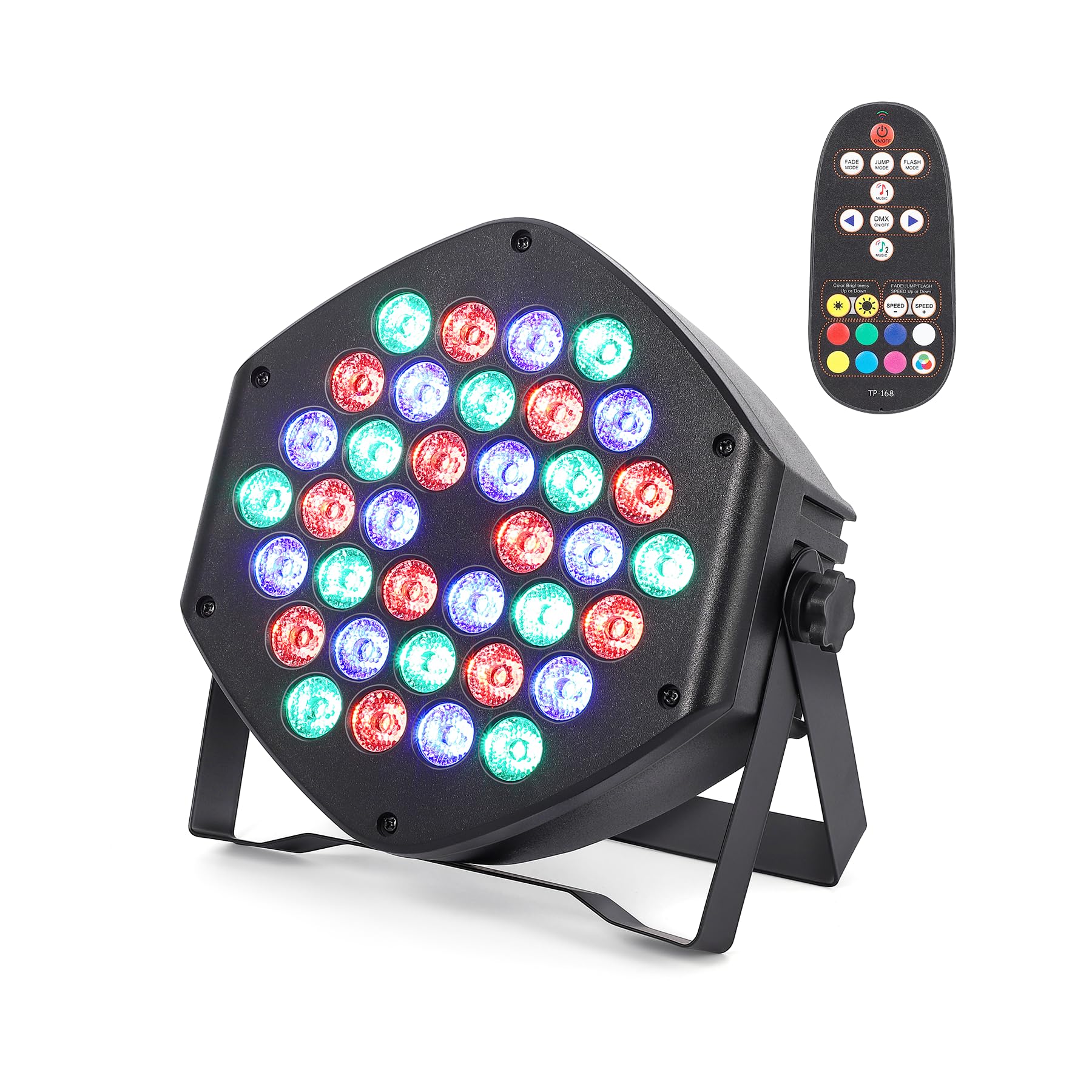 Rechargeable Par Can Lights 1 Pack Wireless Led Uplights Battery Powered Uplighting RGB 36W Stage Lighting for Events Dj Wedding Party Litake