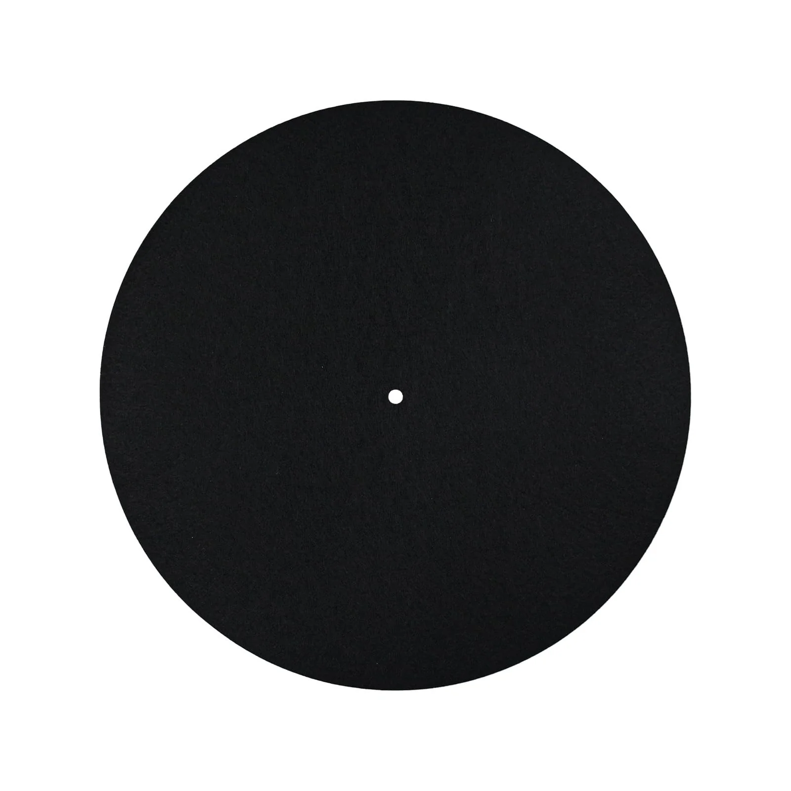 Record Player Mat, 12in Anti-Slip & Anti-Static Felt Record Pad Turntable Slipmat Wool Turntable Platter Mat Vinyl Record Player Protective Mat for Home Record Players (Black)