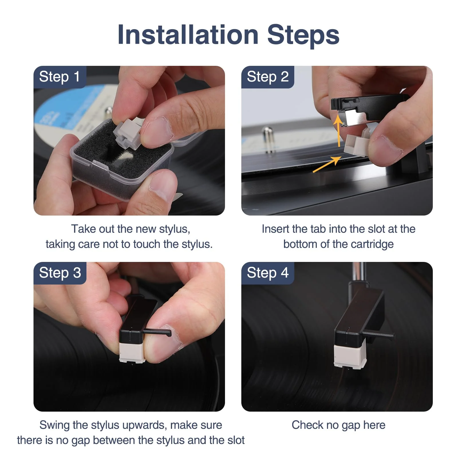 Record Player Needle for ATN3600L, Audio Technica Needle Replacement, ATN3600L Replacement Stylus Turntable Needle Compatible with Audio-Technica, Crosley, Sony - Image 6