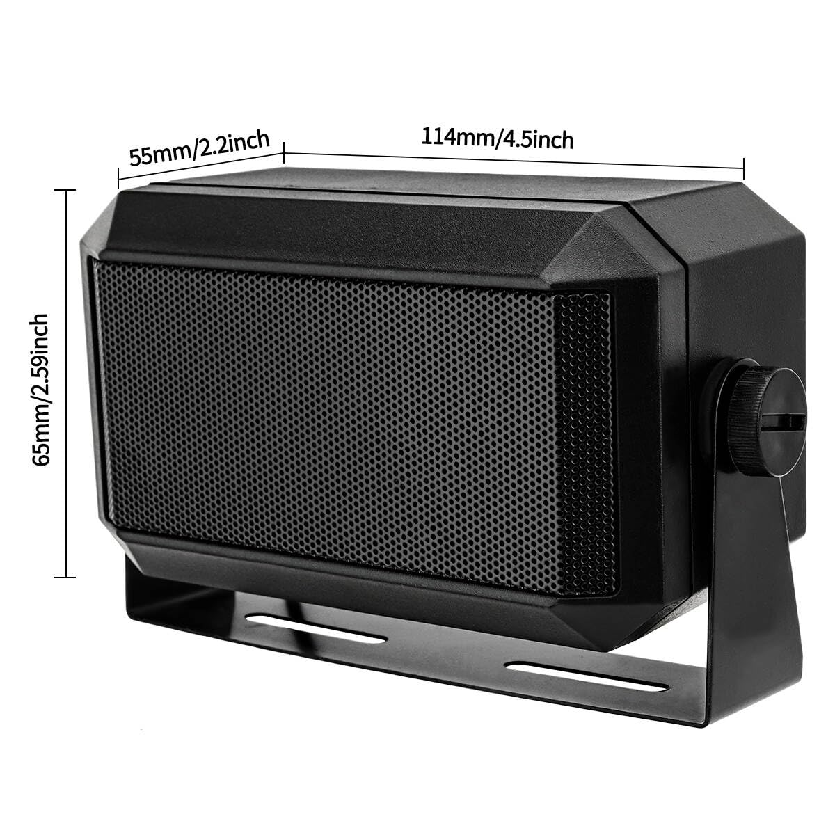 Rectangular External Communications Speaker/CB Radio Speaker for Ham Radio, CB Speaker External Scanners for All 3.5mm Audio Plug CB Radios and Mobile Radio - Image 6