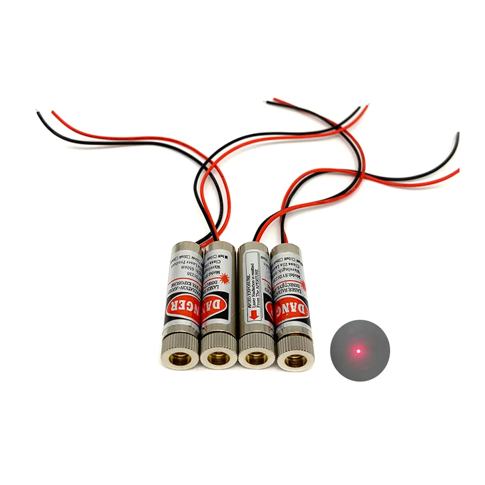 Red line laser module Industrial Laser Group Module adjustable focal length (point-4packs) Point-4packs