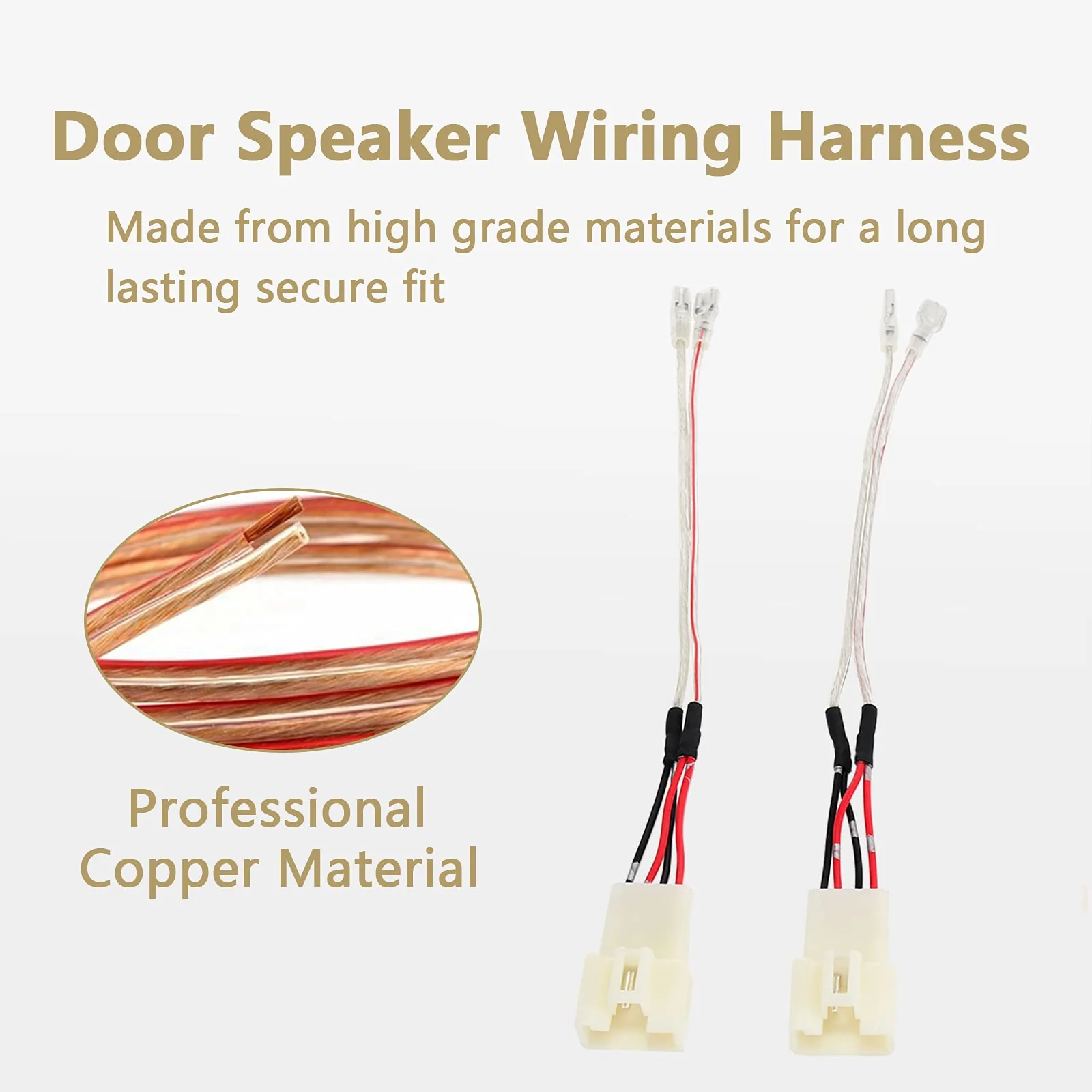 RED WOLF Car Dash Tweeter Speaker Wiring Harness JBL Only for Select Toyota Tundra 2007-2019, Sequoia 2001-2019, Sienna 2004-2010 Vehicles Speaker Wire Connector 2PCS - Image 3