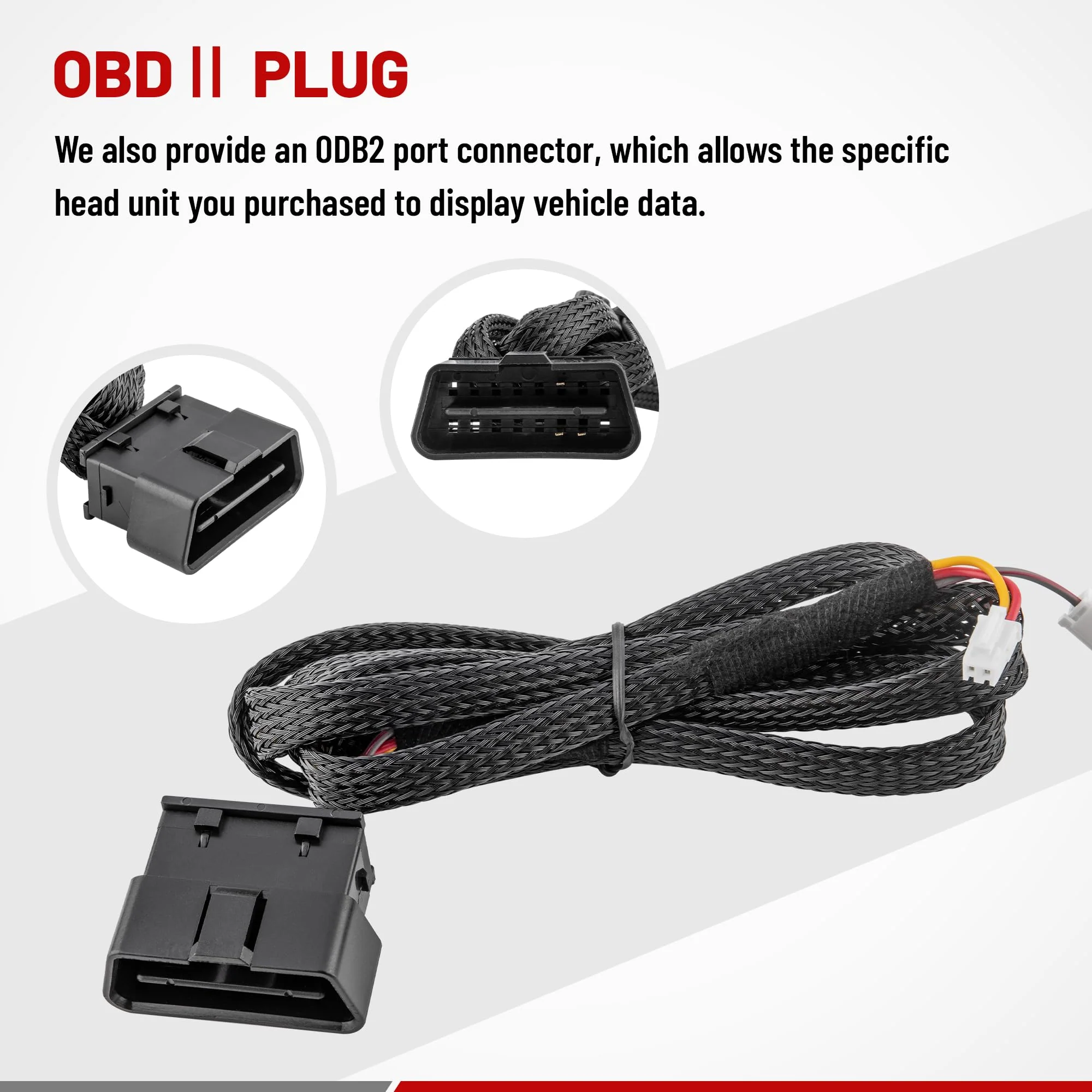 RED WOLF Car Radio T-Harness Wiring OBDII Connector Plug for Select Toyota 2012-2019 HRN-RR-TO2 Retain Steering Wheel Control AMP Interface Compatible with Meastro ADS-MRR Module Aftermarket Stereo - Image 5