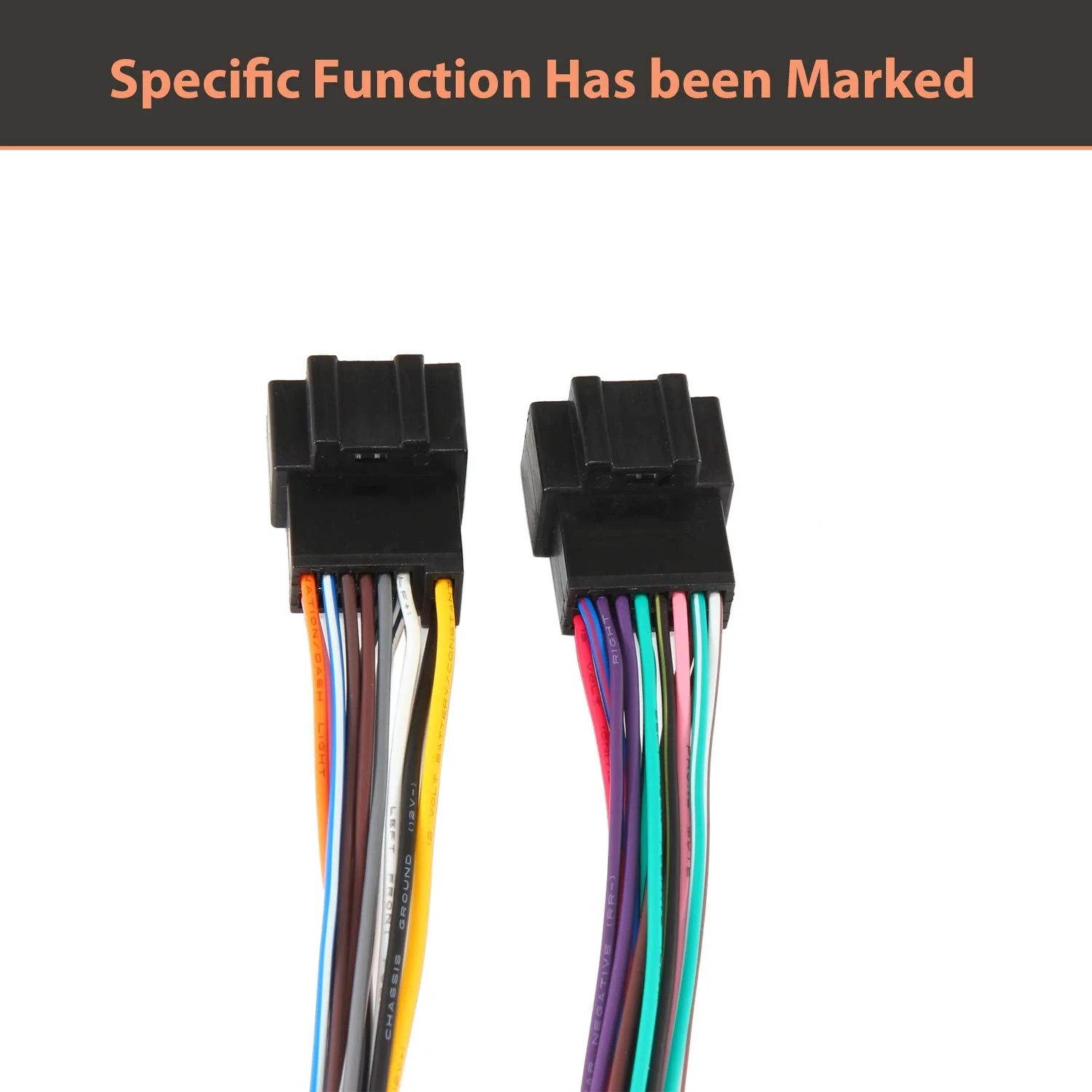 RED WOLF Compatible with 2006-2017 Chevy GMC Express Savana Buick Factory Radio Stereo Replacement Wire Harness Updated - Image 4