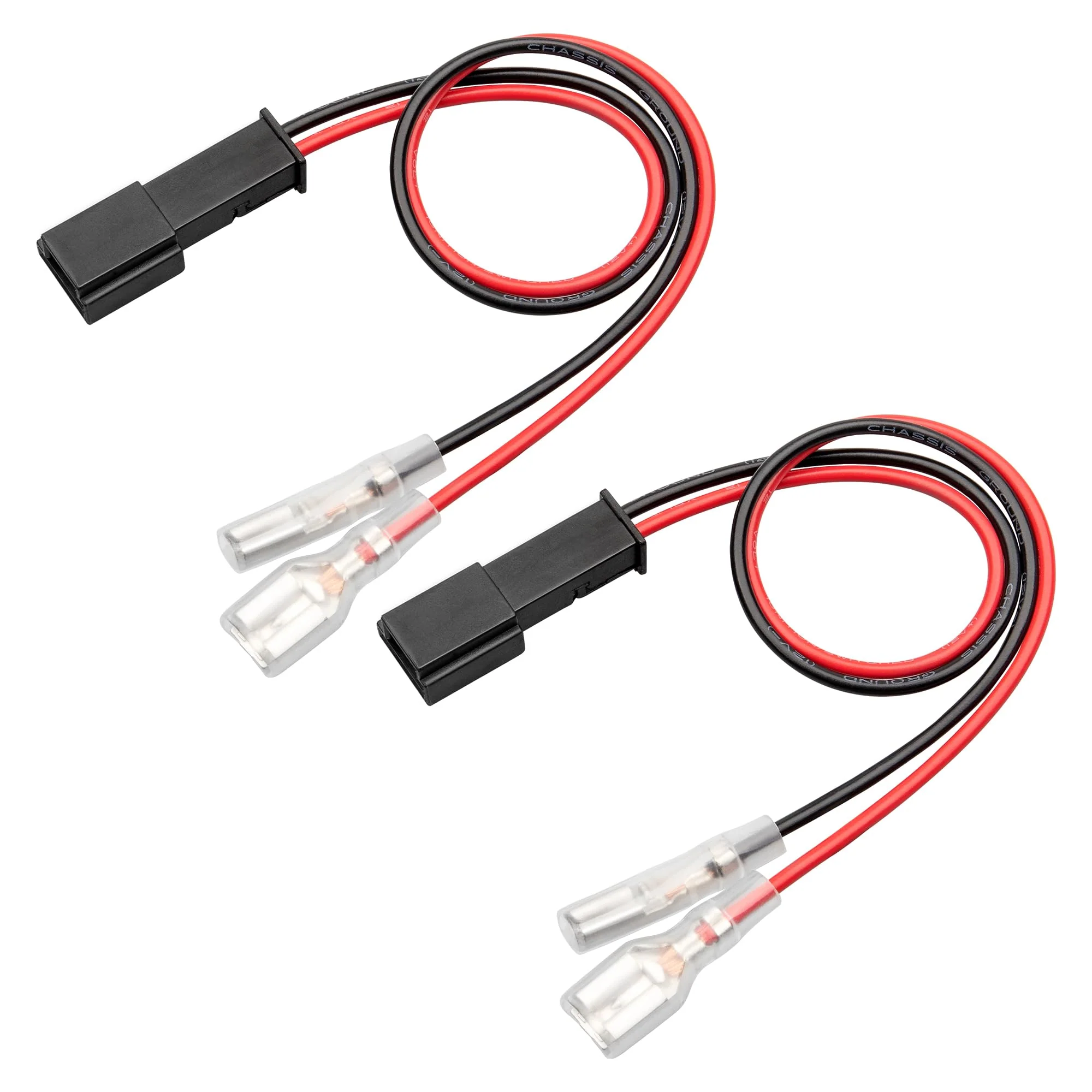 RED WOLF Front Door Speaker Tweeter Wiring Harness Compatible with 2017-2022 Tesla Model 3 & Model Y Replace Part No.1079741-00-A Install Aftermarket Audio Wire Cable Plug Adapter 2 PCs