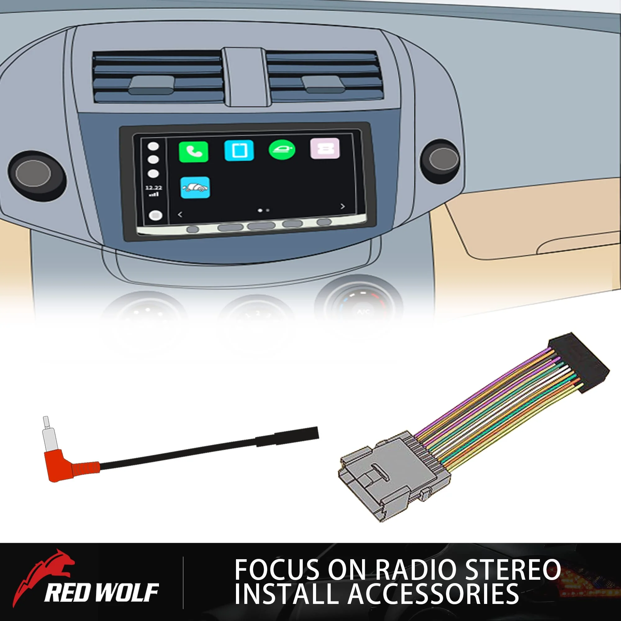 RED WOLF Stereo Wiring Harness Replacement for 1988-2002 GM Chevrolet GMC Buick Cadillac Car Radio Wire Harness Antenna Adapter Connector Plug Kit - Image 6