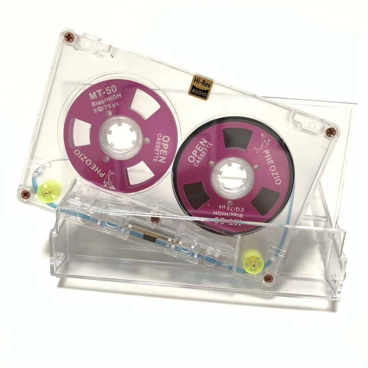 Reel to Reel Blank Audio Cassette Tape for Music Recording - Normal Bias Low Noise - 48 Minutes - Transparent Acrylic [ 5 Pack Blind Box Includes 5 of 54 Styles Tapes ] 5 Packs Blind Box - Image 4