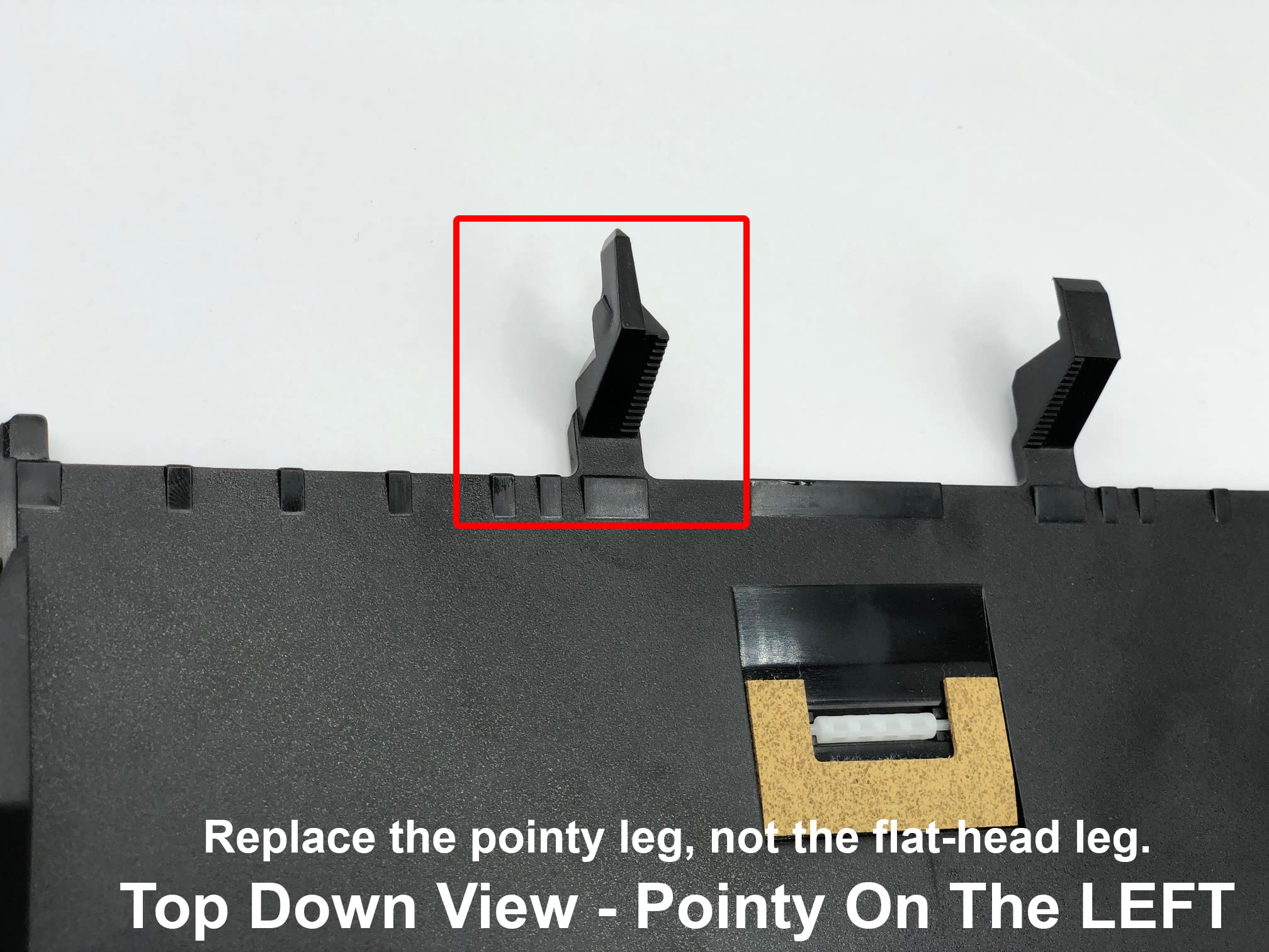 Repair Kit -Fix Broken Paper Tray Leg/Tab for HP F0V63-40013 Paper Tray of Envy 505x Series: 5050, 5052 5055... - Image 4