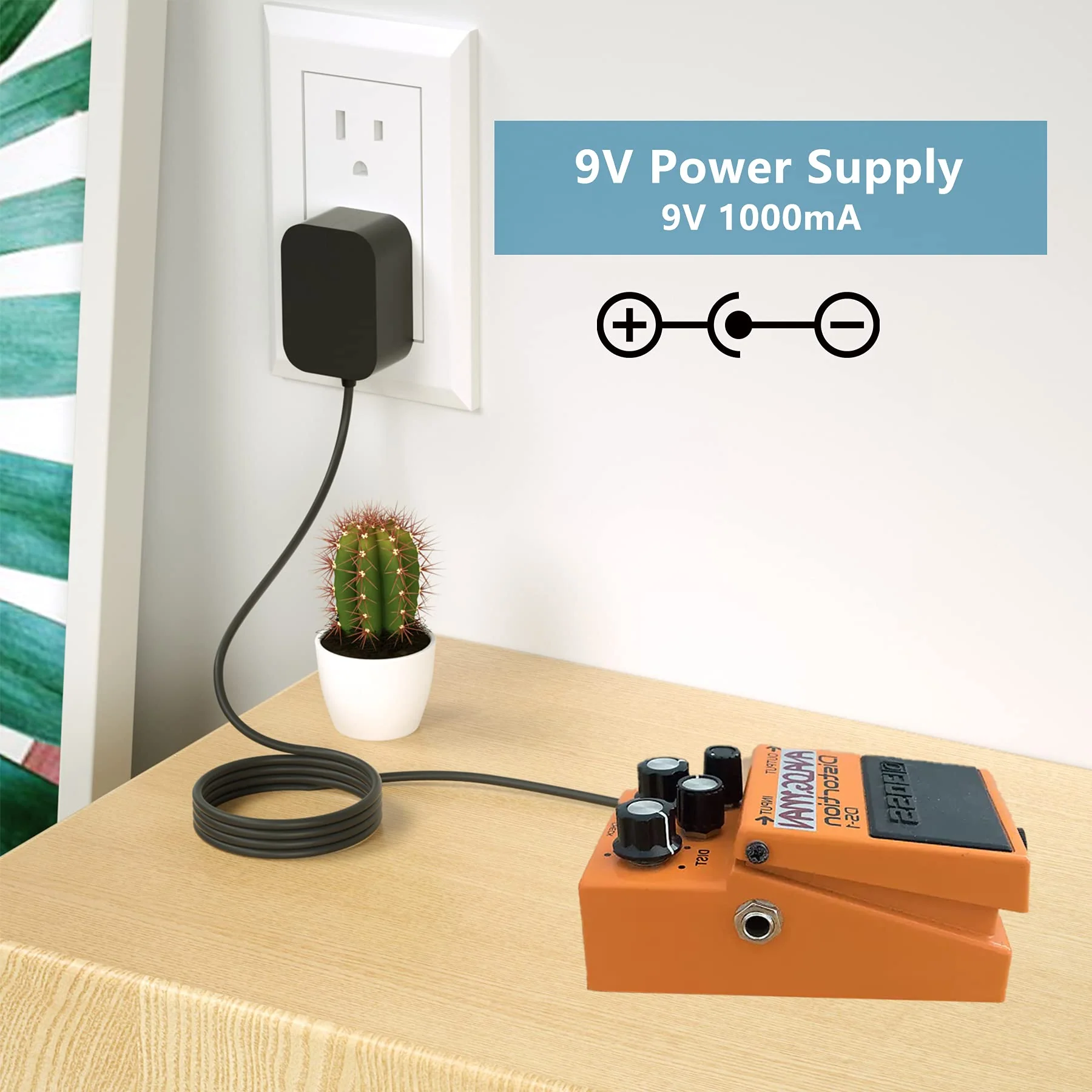 Replacement for Boss 9V PSA Adapter Guitar Pedal Power Supply Compatible with Boss PSA-120S ME-80 ME-70 ME-25 ME-50B GT-100 GT-1 GT-10 AD-10 BR-80 BR-600 DB-88 DB-90 CE-2B RE-20 RC-1 RC-3 - Image 2
