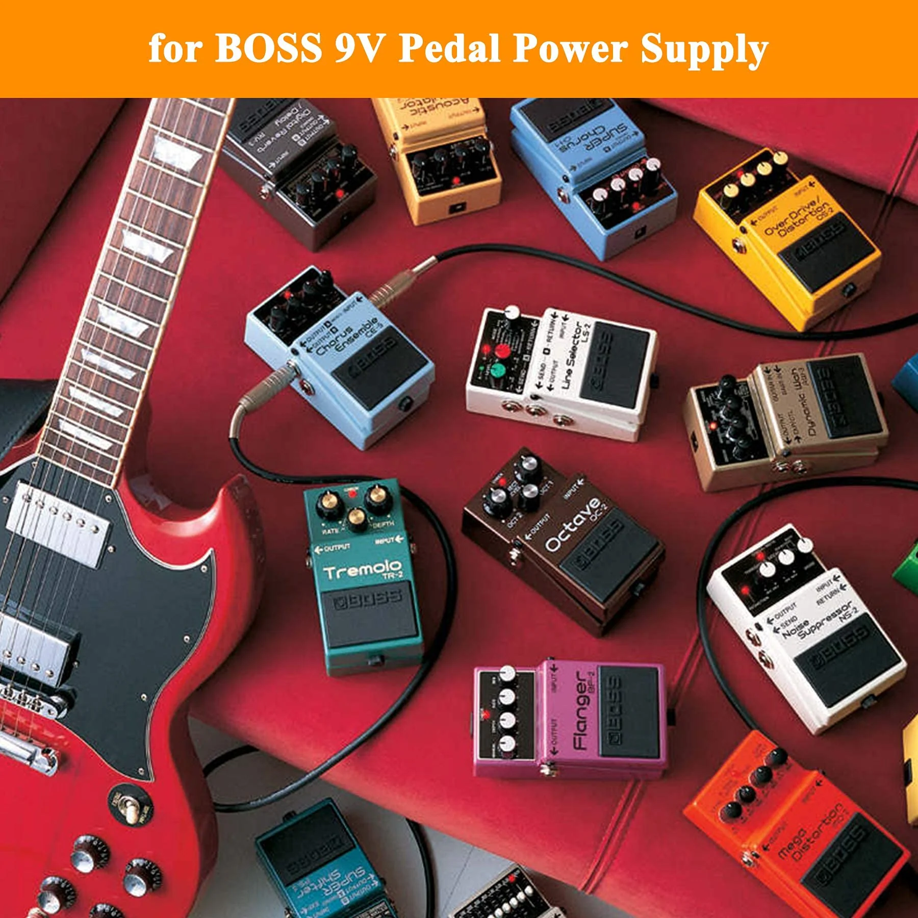 Replacement for Boss 9V PSA Adapter Guitar Pedal Power Supply Compatible with Boss PSA-120S ME-80 ME-70 ME-25 ME-50B GT-100 GT-1 GT-10 AD-10 BR-80 BR-600 DB-88 DB-90 CE-2B RE-20 RC-1 RC-3 - Image 5