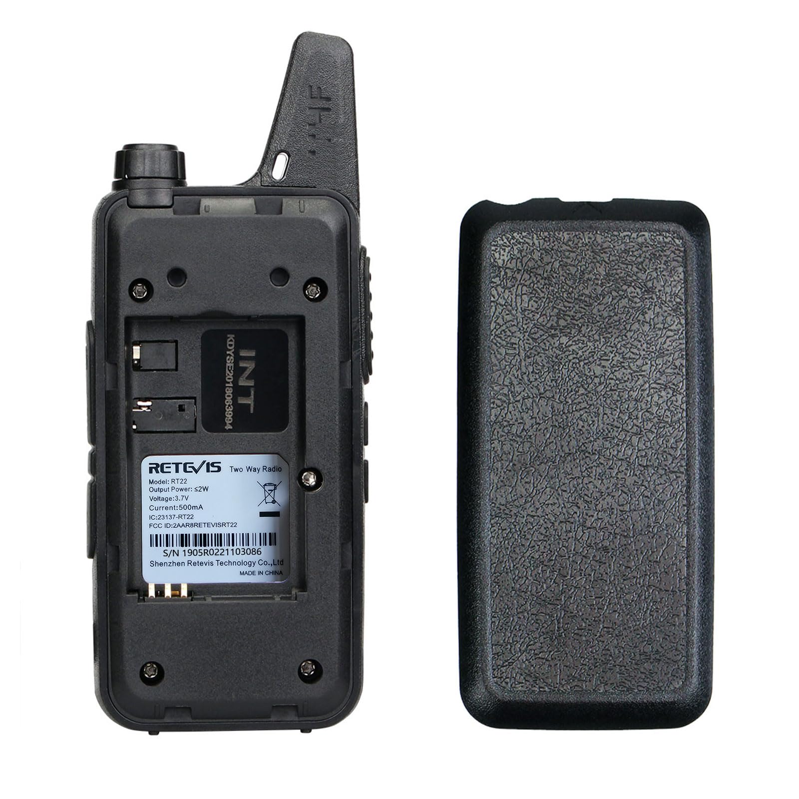 Retevis RT22 Two Way Radio Long Range Rechargeable,Portable 2 Way Radio,Upgrade Type C Handsfree Walkie Talkies for Adults Cruise Hiking Hunting Skiing(4 Pack) Black - Image 8
