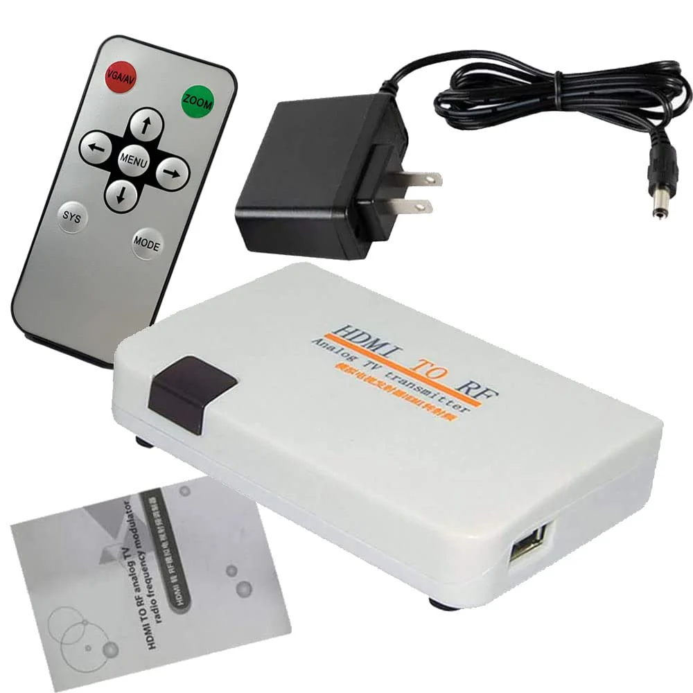 RF Modulator HDMI Coax Adapter VHF HD Digital Video Input Converter for DVR Chromecast Roku Blu-ray Player Fire Stick PS4 Xbox Gaming Laptop to F Type Female Antenna ANT Output Analog Coaxial NTSC TV - Image 7