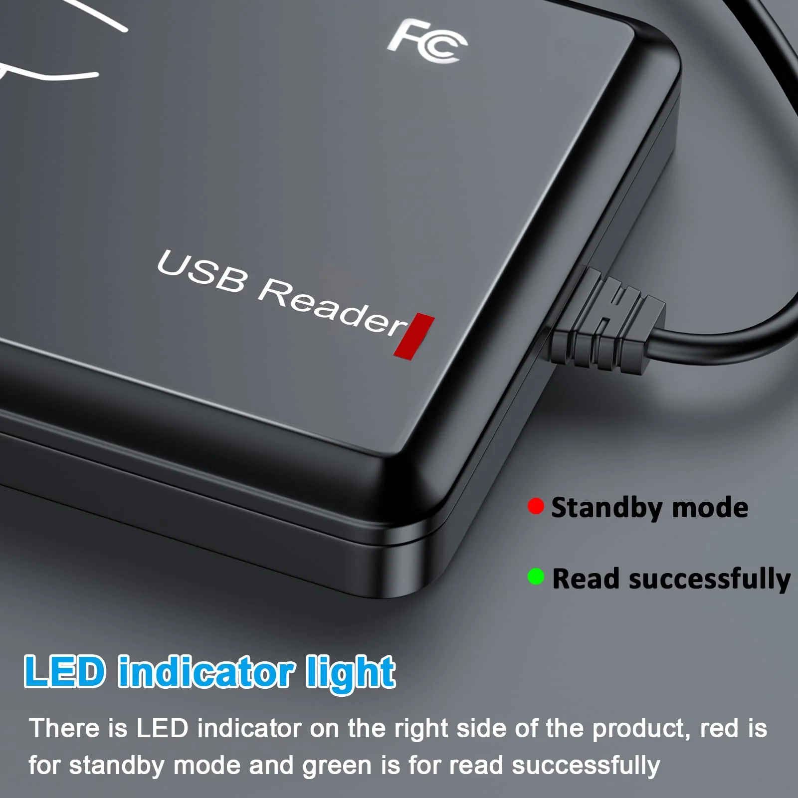 RFID Reader,Ajfwm 125KHz/13.56Mhz Dual Frequency RFID Scanner Read 1326 Family Proximity Cards & EM4100 ID IC NFC Card Access Control System Home Again - Image 7