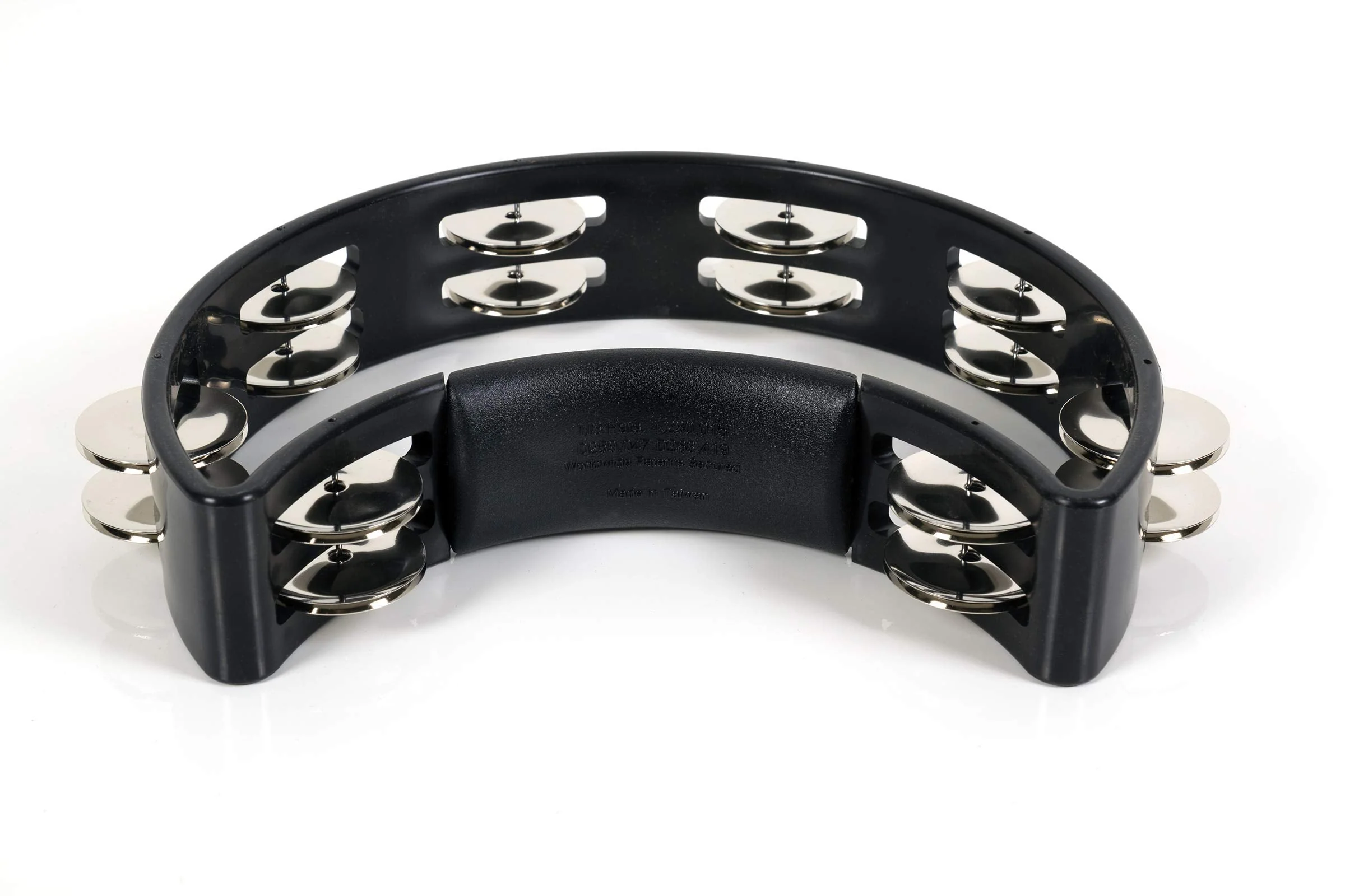 RhythmTech RT1010 Tambourine, Nickel Jingles, Black - Image 3