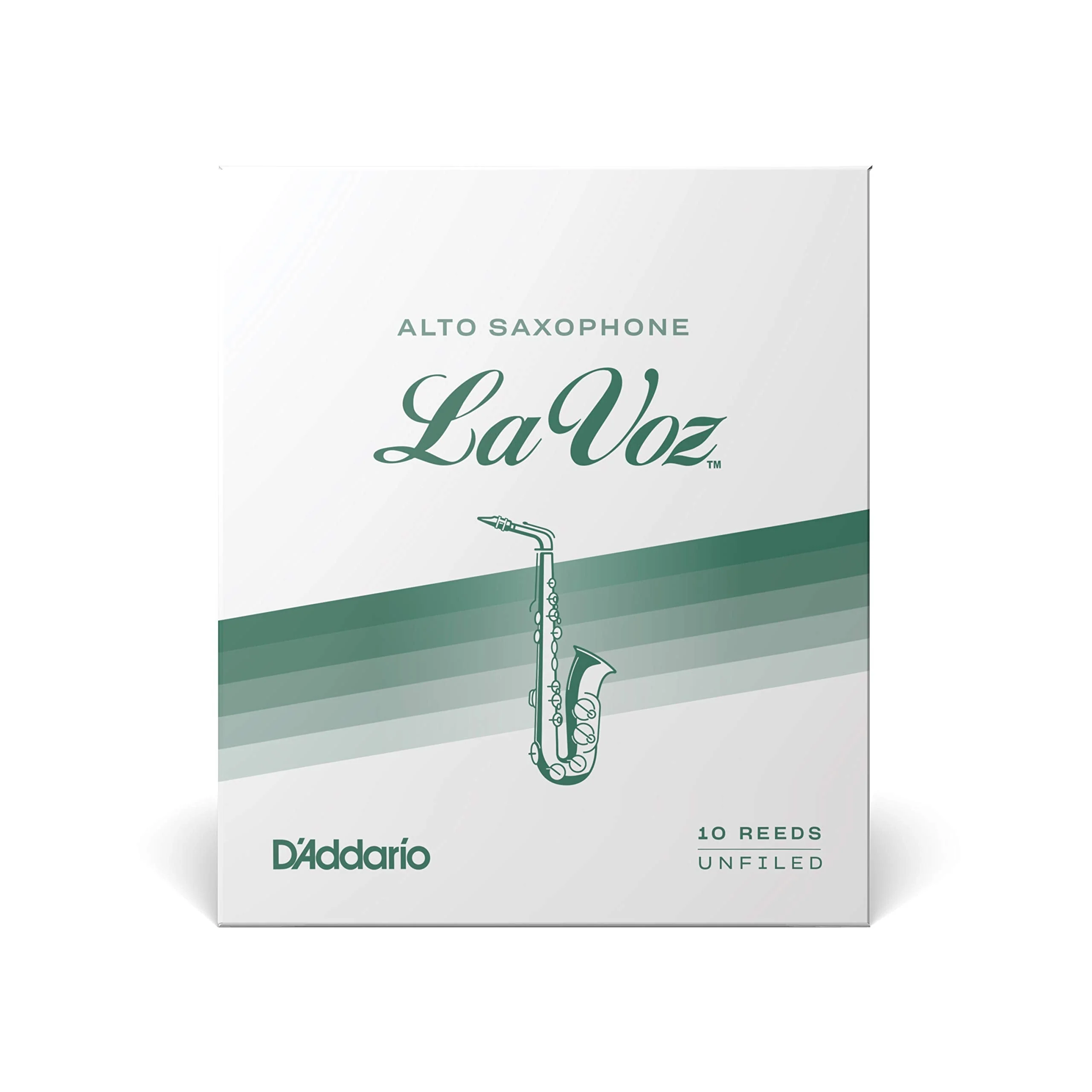 Rico La Voz Alto Sax Reeds - Alto Saxophone Reeds - RJC10MS - Unfiled Cut - Medium-Soft - 10-Pack - Image 2