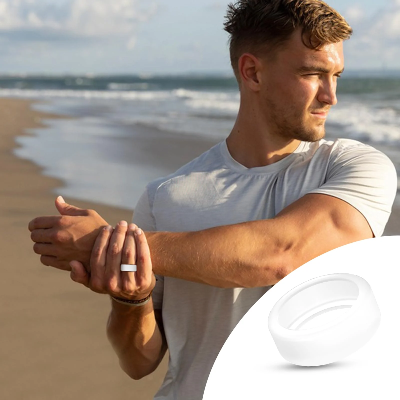 Ring Protector Compatible for Oura Ring 4/Gen3/Samsung Galaxy Ring/RingConn Gen 2&1/ULTRAHUMAN Ring AIR,Silicone Case Finger Woking Out Women Men(Black*2+Clear*2,S for 5/6/7/8/9/10) S for 5/6/7/8/9/10 Black*2+Transparent*2 - Image 6