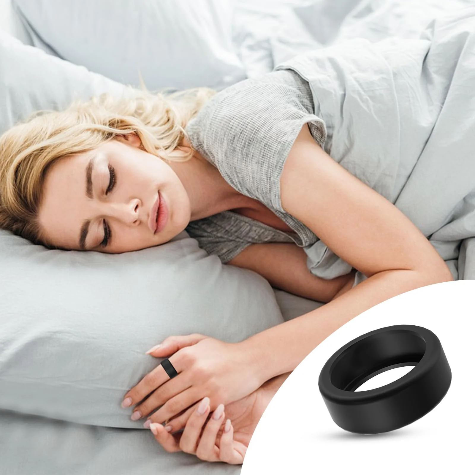 Ring Protector Compatible for Oura Ring 4/Gen3/Samsung Galaxy Ring/RingConn Gen 2&1/ULTRAHUMAN Ring AIR,Silicone Case Finger Woking Out Women Men(Black*2+Clear*2,S for 5/6/7/8/9/10) S for 5/6/7/8/9/10 Black*2+Transparent*2 - Image 7
