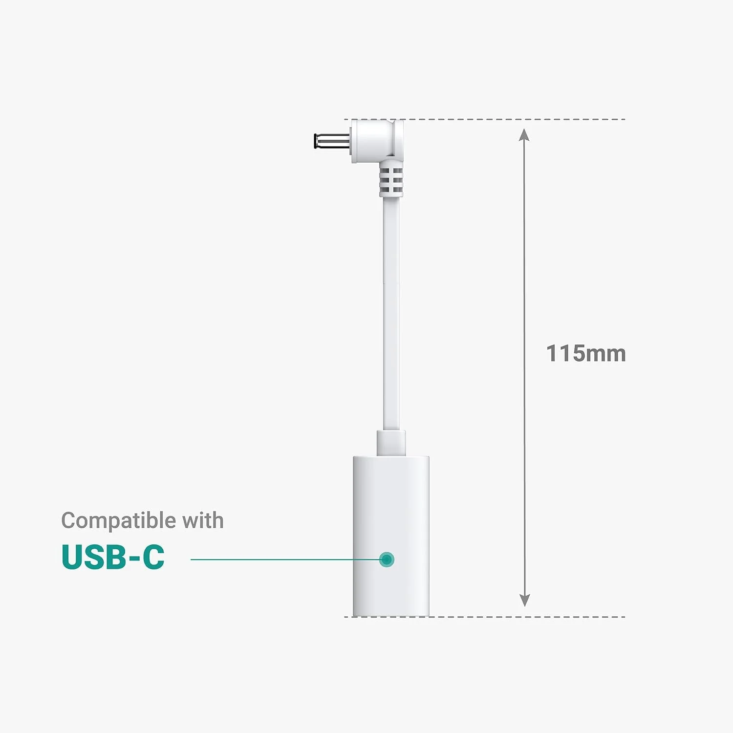 Ring USB-C to Barrel Plug Adapter for USB-C Solar Panels and Barrel Plug Cameras - Image 2
