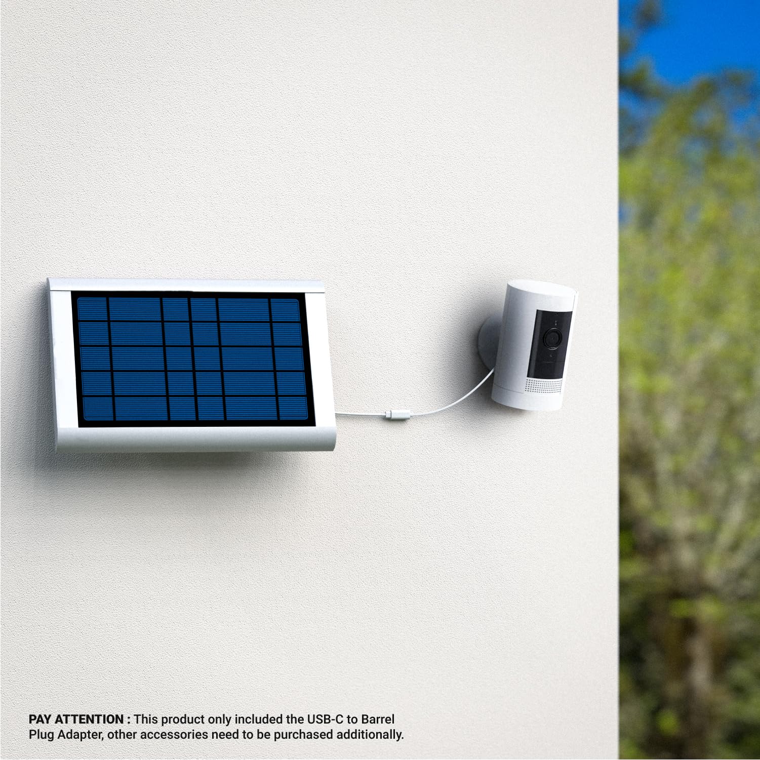 Ring USB-C to Barrel Plug Adapter for USB-C Solar Panels and Barrel Plug Cameras - Image 4