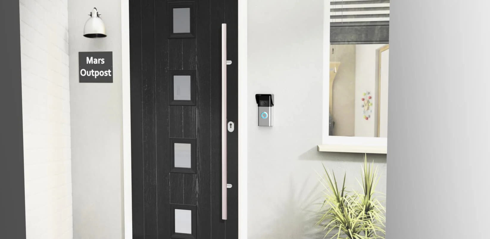 RingDoorbell 1/2/3/4 2nd Gen & 3 Plus Rain Sun Cover Hood Weather Shield Glare Protector No Drilling Needed, Black - Image 3