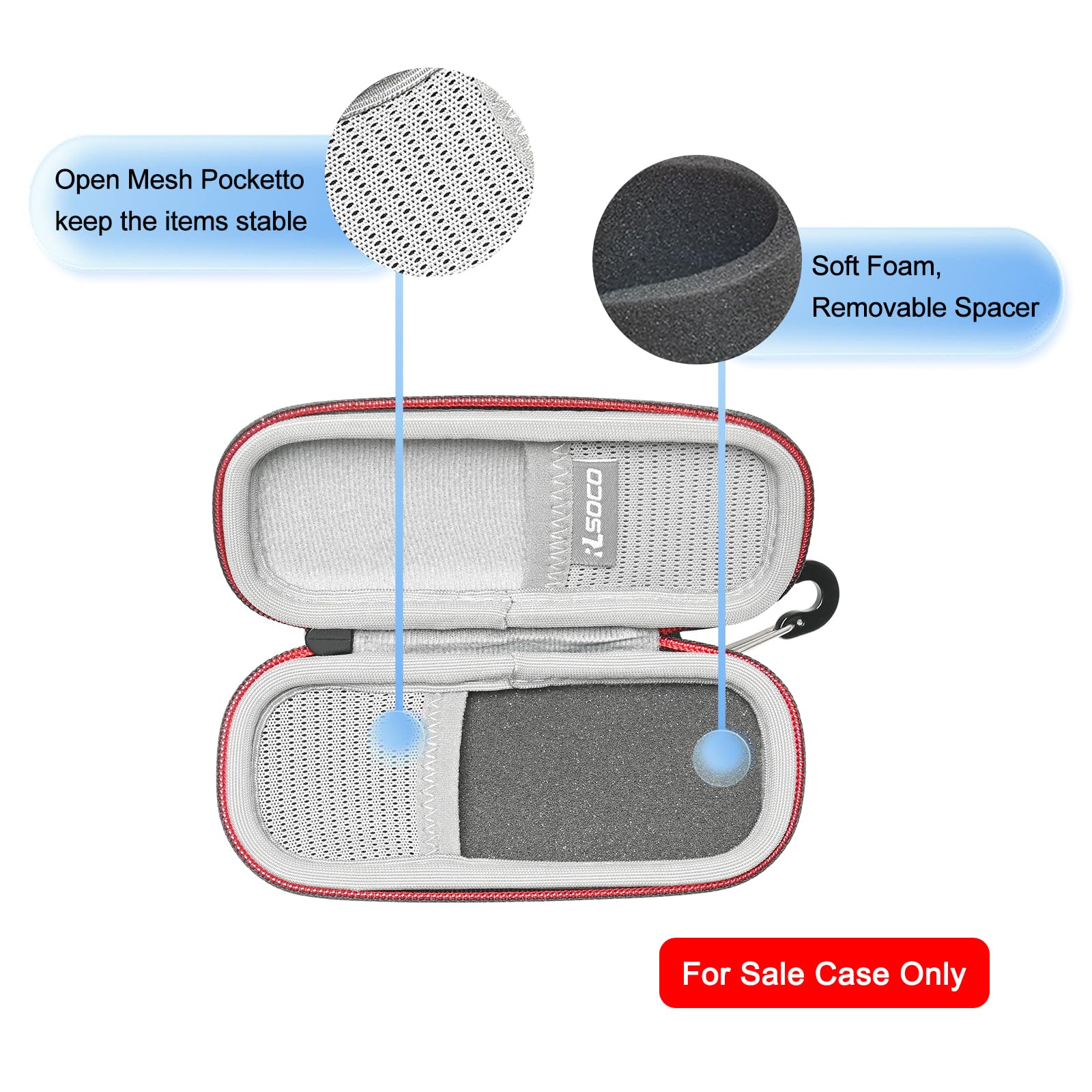 RLSOCO Carrying Case for Sony PCM-A10/ICD-PX370/ICD-UX570/ICD-PX470/ICD-TX660/ICD-TX650 Digital Voice Recorder (Case Only) - Image 3