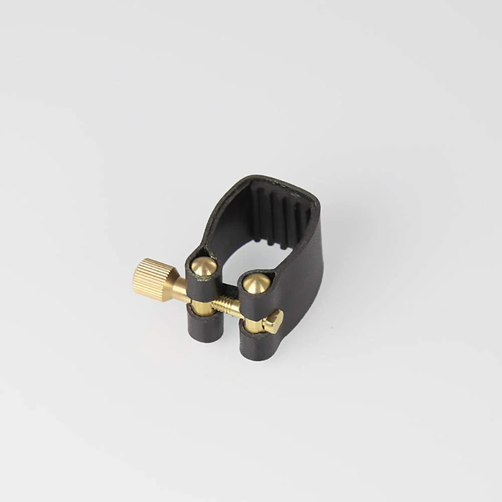 Rochix Leather Ligature and Plastic Cap for Soprano Saxophone Sax soprano sax leather ligature - Image 3