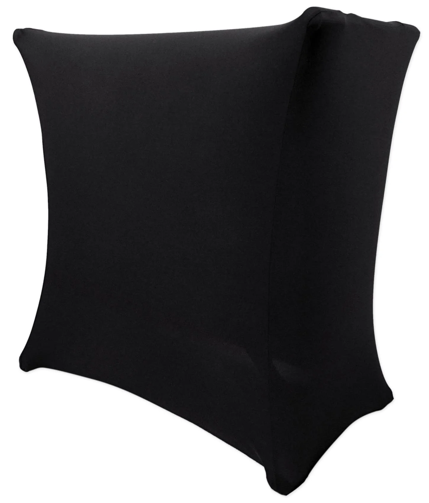 Rockville RSC5B Universal Black DJ Scrim Cloth Cover for X Stand, 360-Degree Coverage, Wrinkle-Resistant, Machine Washable, Perfect for Mobile DJs and Event Performers