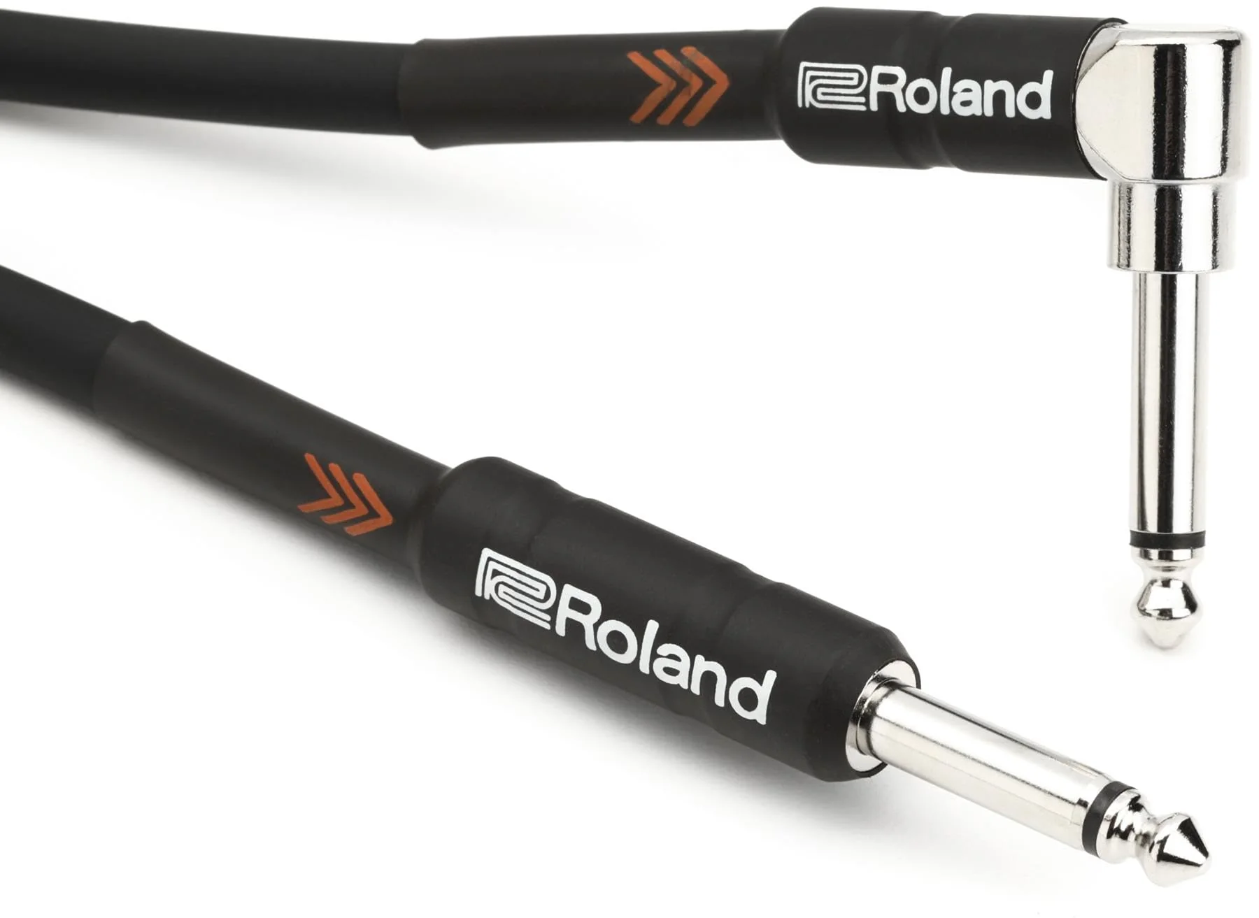 Roland RIC-B5A Straight to Right Angle Instrument Cable - 5 Foot 5 ft./1.5 m