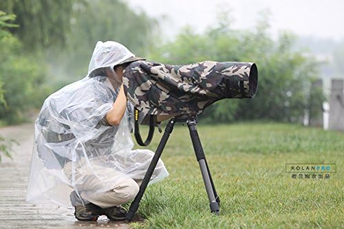 ROLANPRO XS Size Rain Cover for Canon RF 100-500mm F/4.5-7.1 L is USM, for Sigma 150-600mm F5-6.3 DG OS HSM Contemporary, for Sony FE 100-400mm f4.5-5.6 GM etc.-#Army Green Waterproof #Army Green Waterproof - Image 4