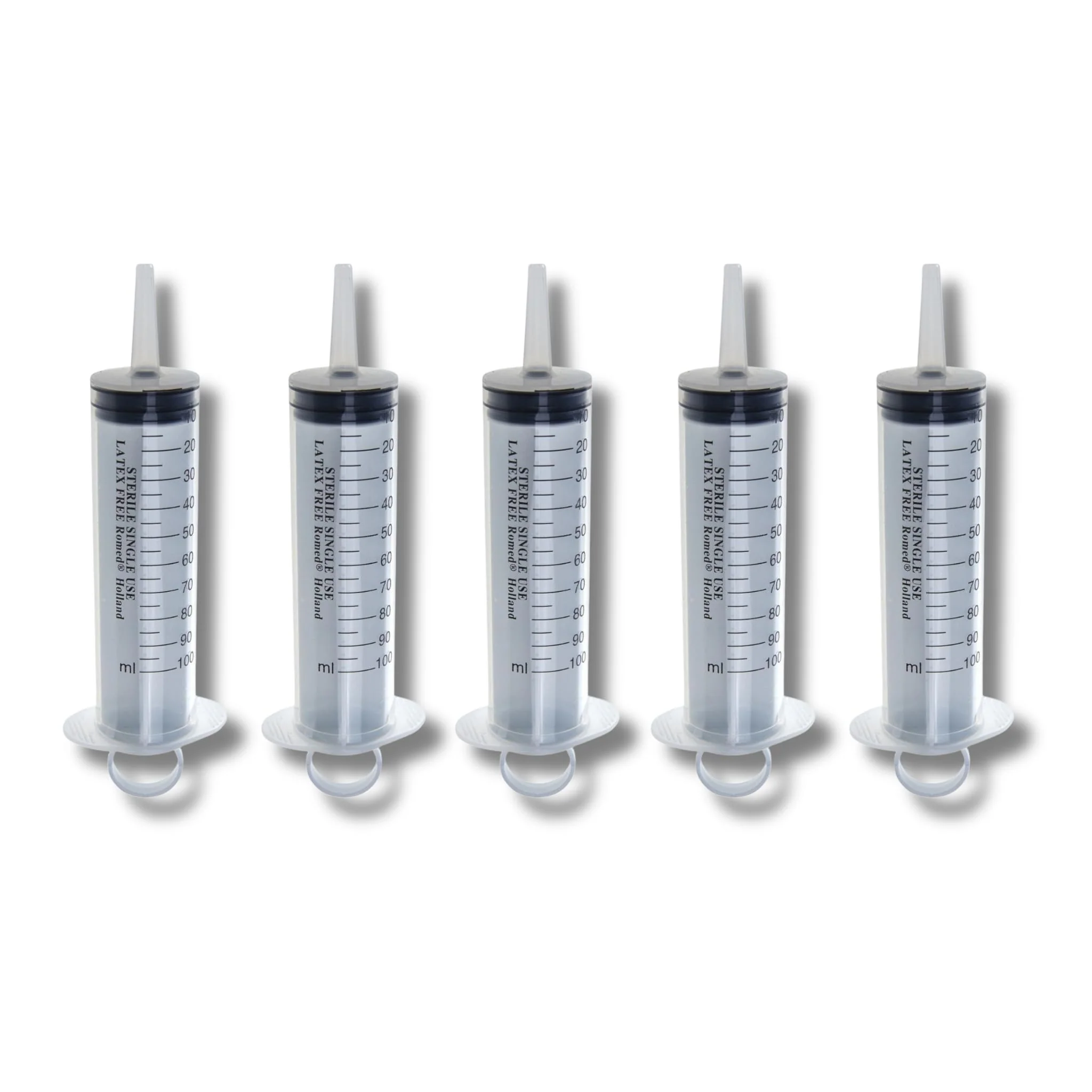 Romed Sterile Blister Syringes 100 ml (Pack of 5)