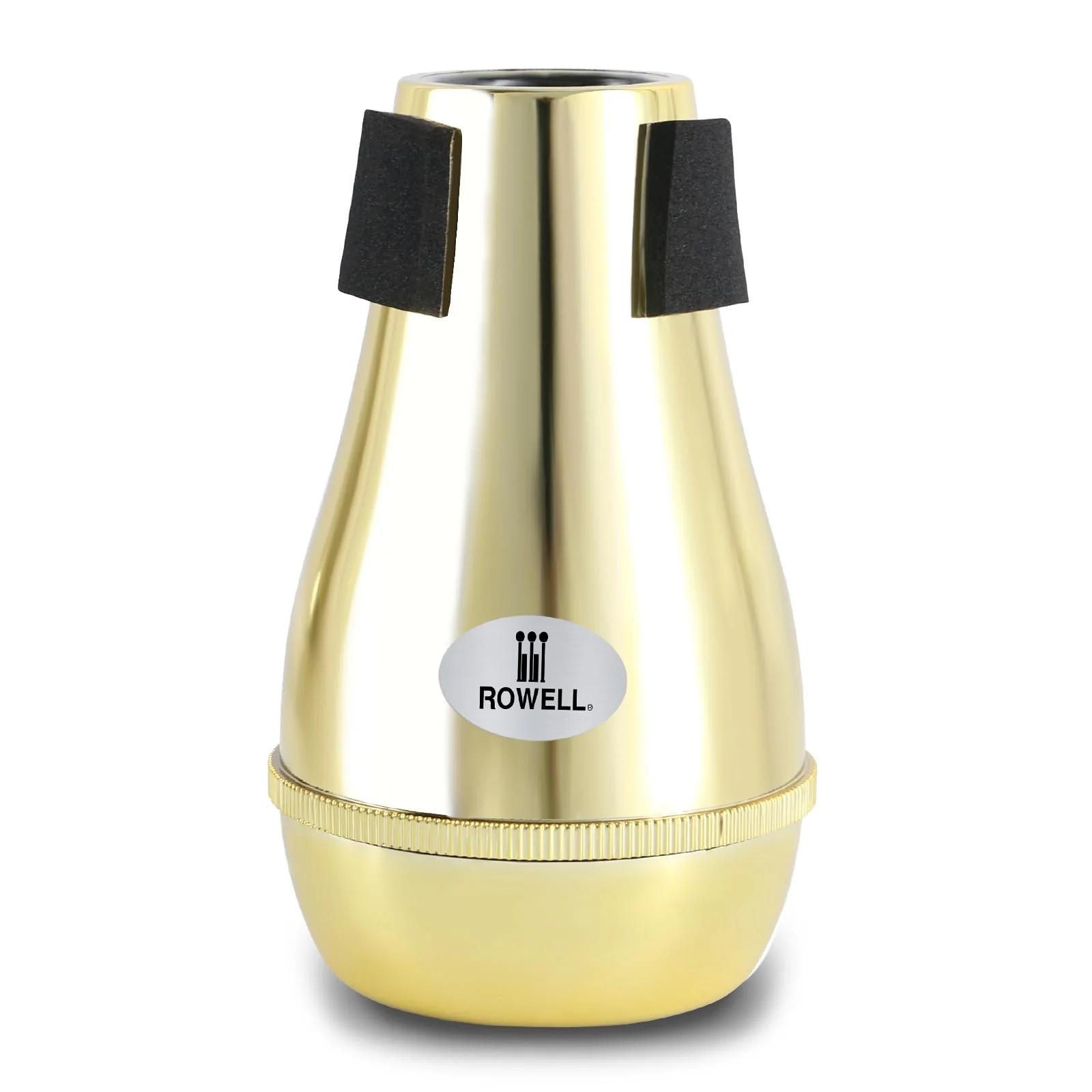 ROWELL Trombone Mute ABS Trombone Mutes Silencer Lightweight Gold Trombone Mute Trombone Mutes with High Density Sponge Interface,Mute for Teaching and Learning Trombone