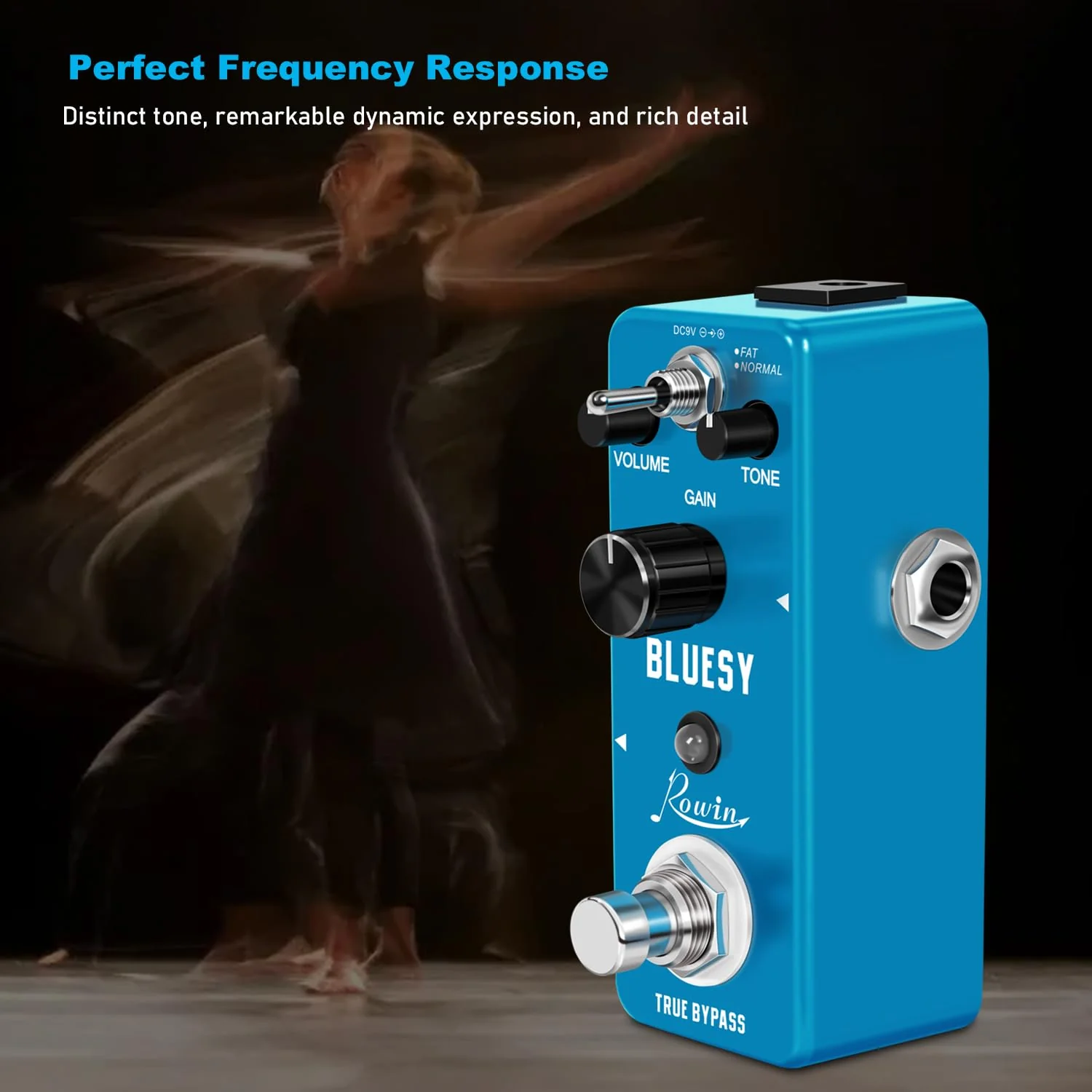 Rowin Vintage Vacuum Bluesy Guitar Effect Pedal - Image 3