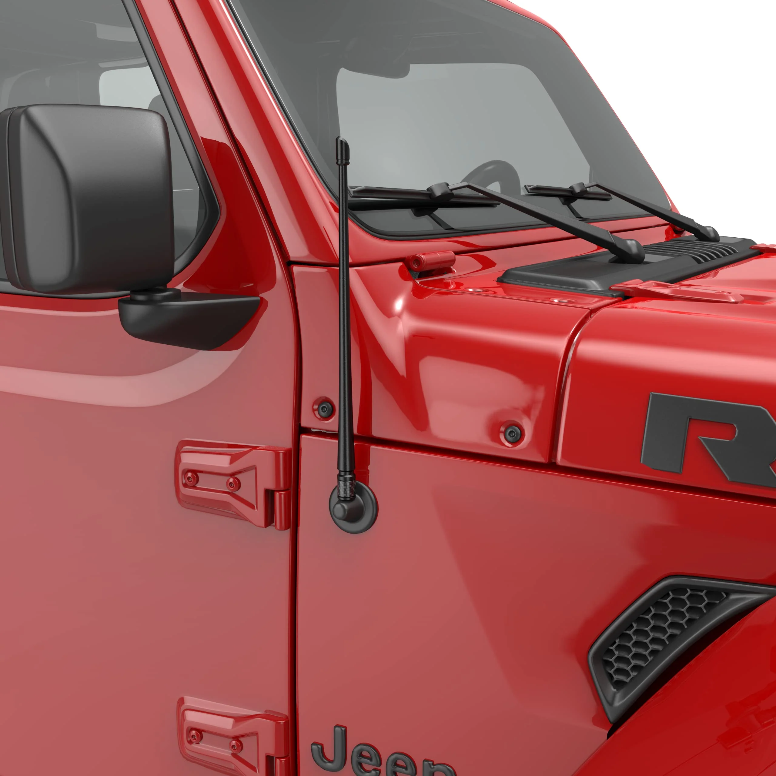RYDONAIR Antenna Compatible with Jeep Wrangler JK JKU JL JLU Rubicon Sahara Gladiator 2007-2024 | 13 inches Flexible Rubber Antenna Replacement | Designed for Optimized FM/AM Reception Jeep Wrangler 2007+ - Image 6