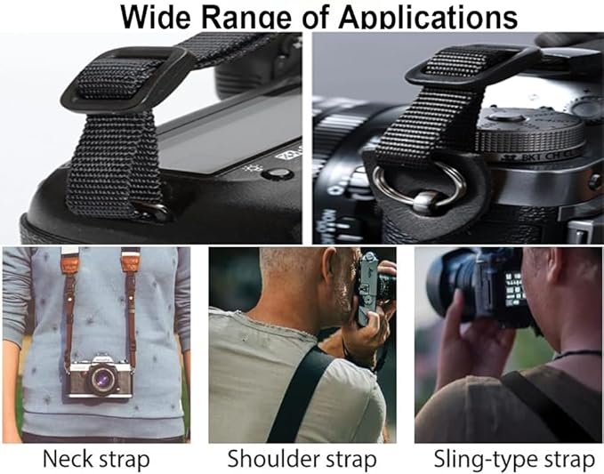 S&loyoe Camera Strap Shoulder Strap For Photographers All DSLR and Mirrorless Camera Neck Strap Belt for Men/Women Checkered White Black - Image 2
