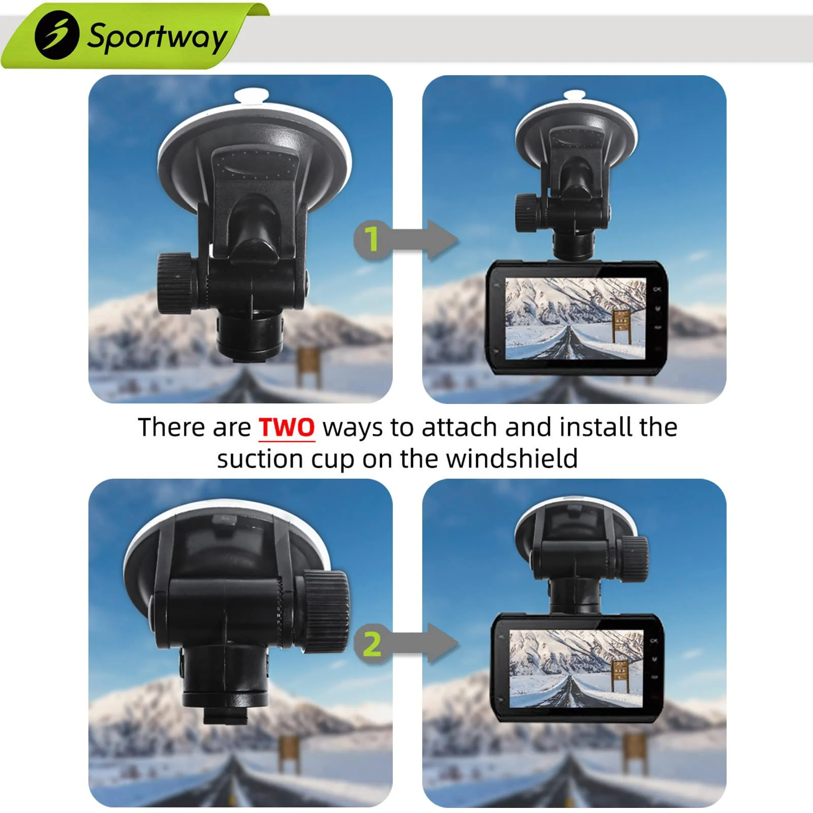 S40 Dash Cam Suction Mount (3rd Gen) with10pcs 360 Rotating Joints Compatible for Rexing, Old Shark, Yi, TOGUARD, Compark, Kingslim, Crosstour and Most Dash Cameras, DVR, GPS - Image 5