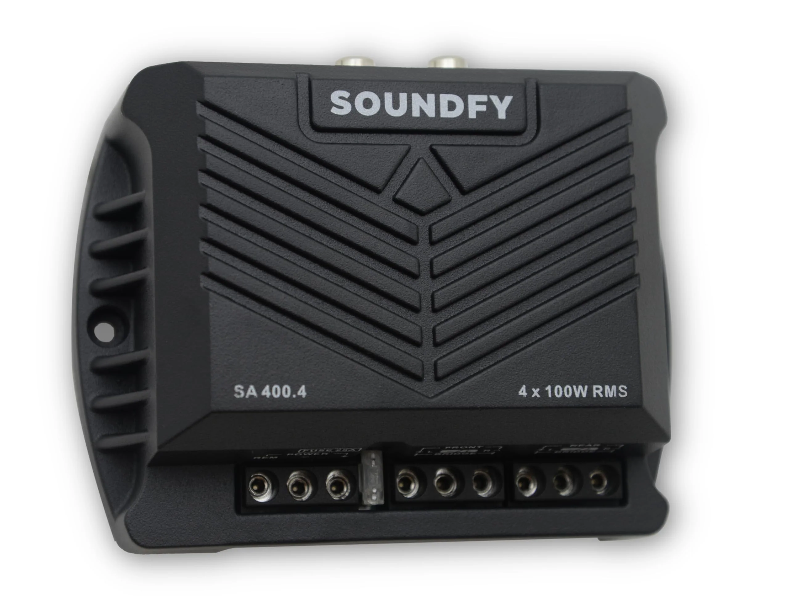 SA 400.4 2 Ohms Compact Digital 4 Channels Amplifier, 400 Watts RMS 400x4, 2Ω Stable, Multichannel Digital Car Audio Amp TS, Full-Range Sound Quality, Crossover