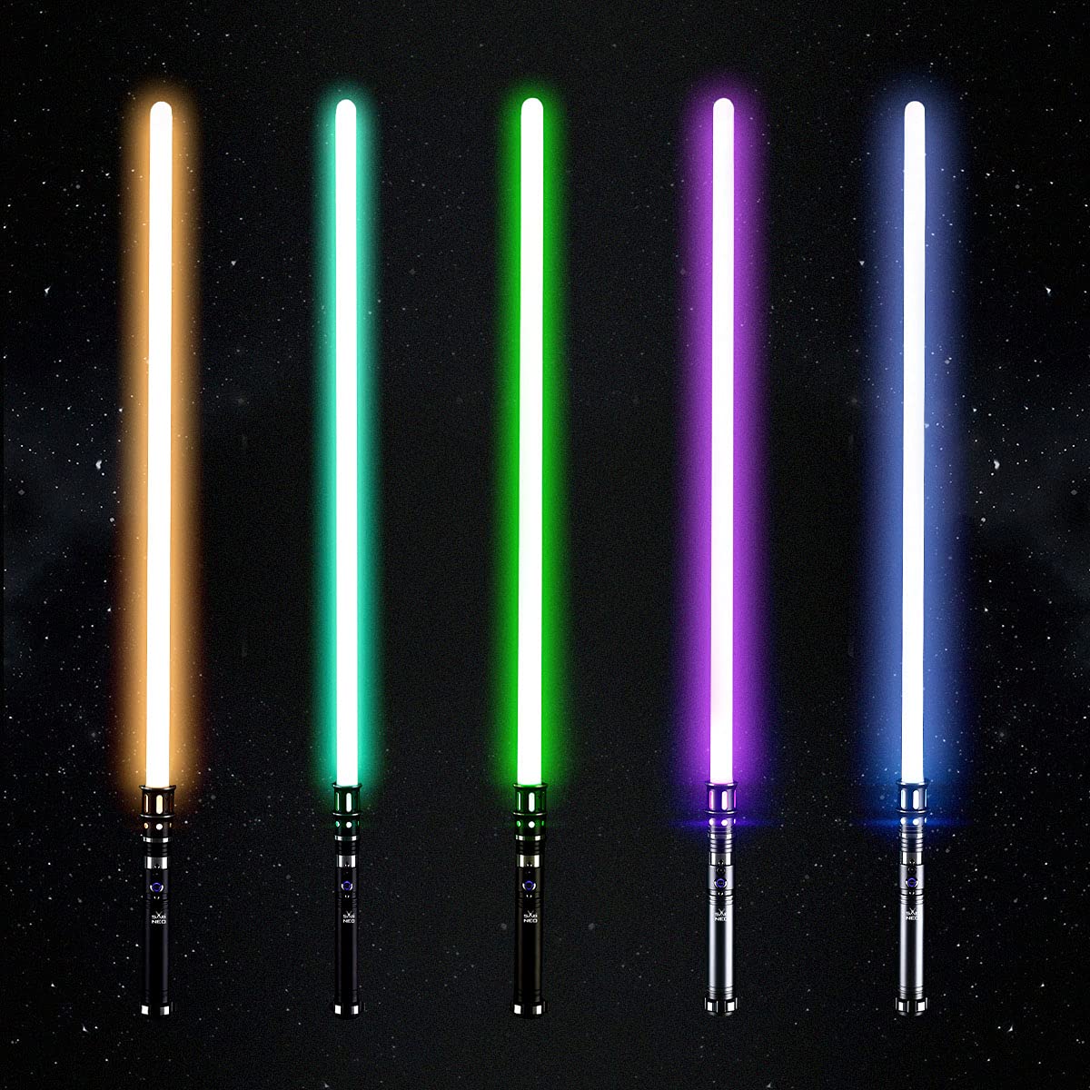 SABNEO Light Saber V7 Changeable Colors - Smooth Swing and Sound Dueling Light Sabers RGB - 10 Sound Effects Black - Image 4