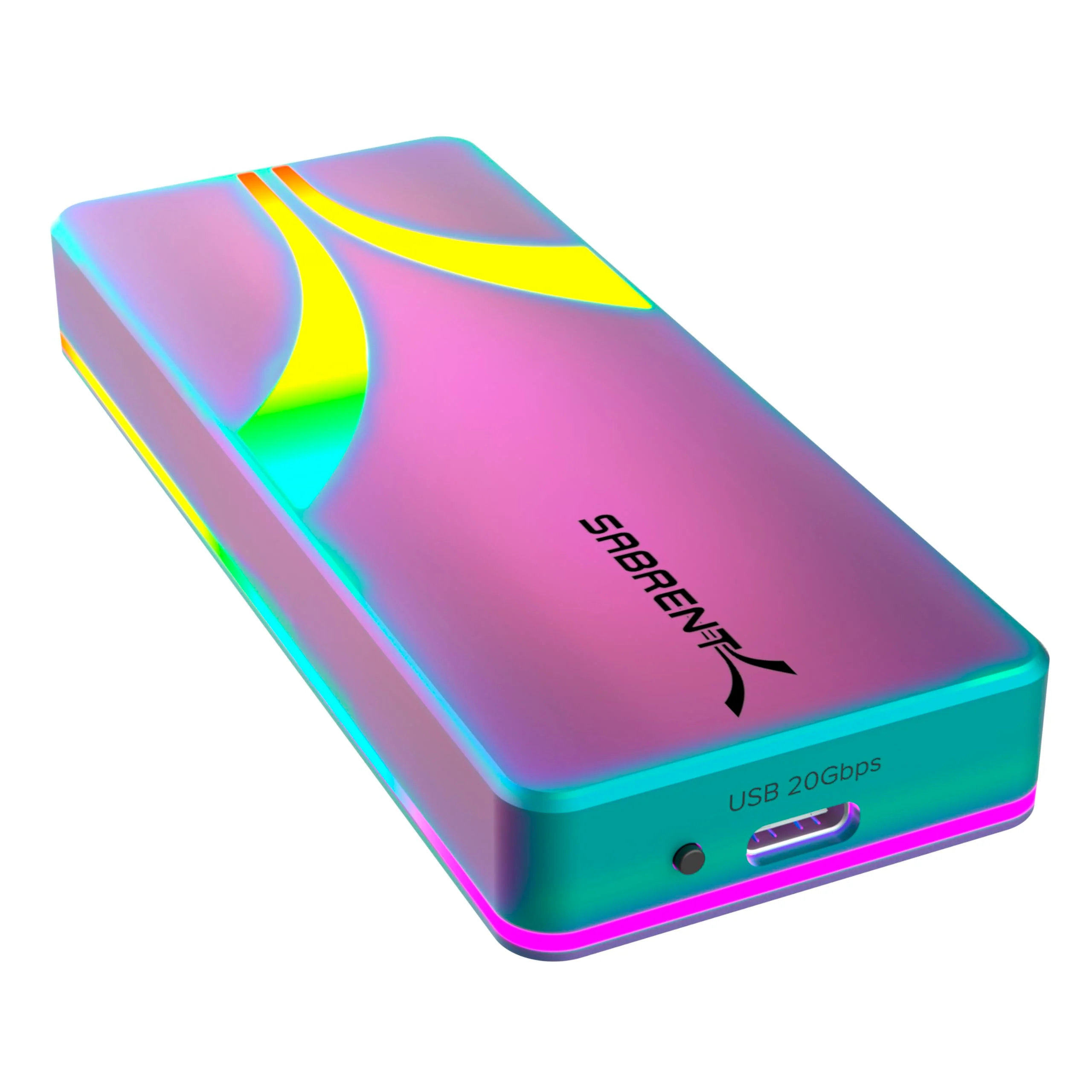 SABRENT Rocket RGB USB C 20Gbps M.2 SATA/NVMe SSD Enclosure - Special Edition (EC-RGBC) RGB - Special Edition