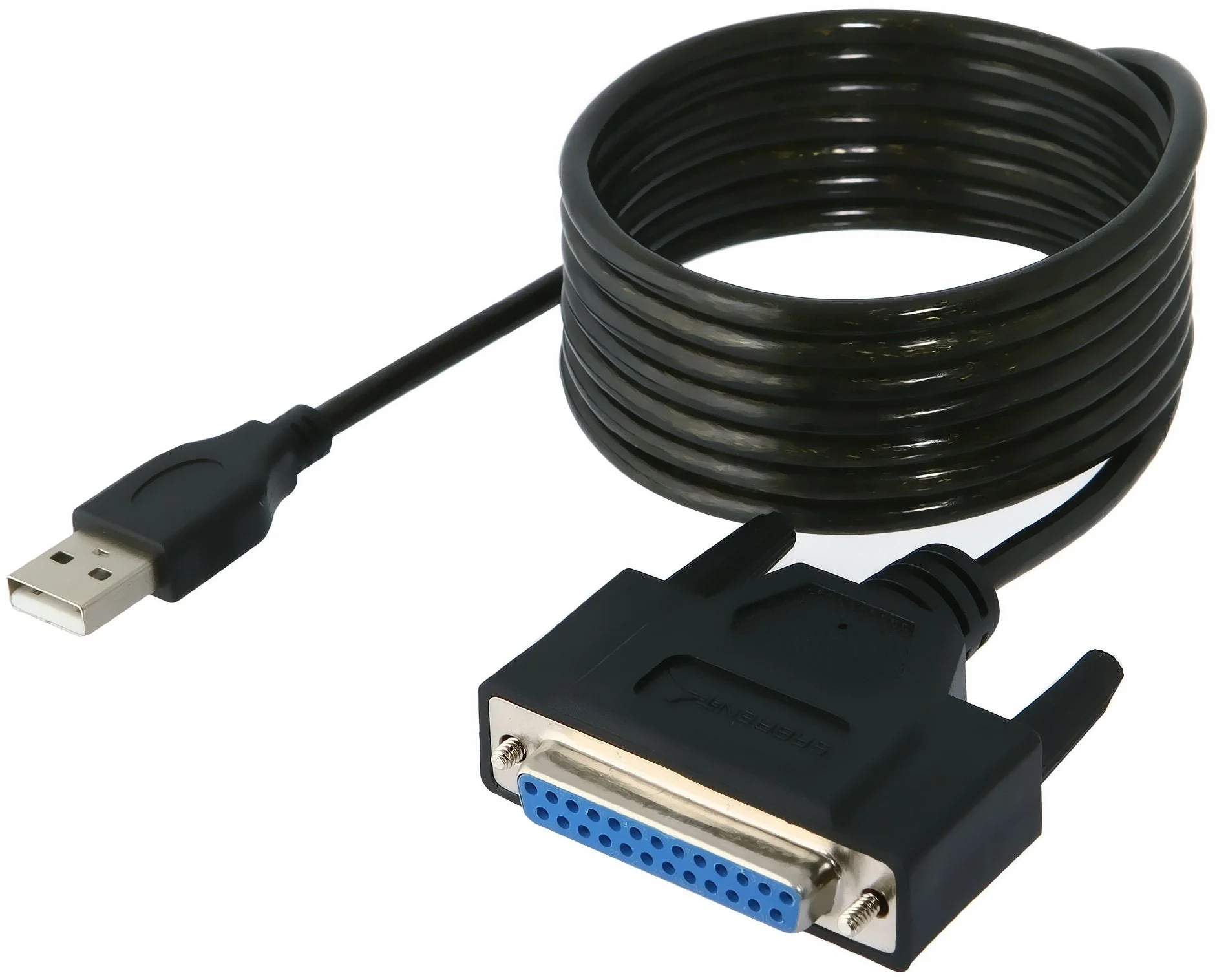 Sabrent USB 2.0 to DB25 IEEE-1284 Parallel Printer Cable Adapter [THUMBSCREWS Connectors] (CB-DB25) DB25 Thumbscrews - Image 4