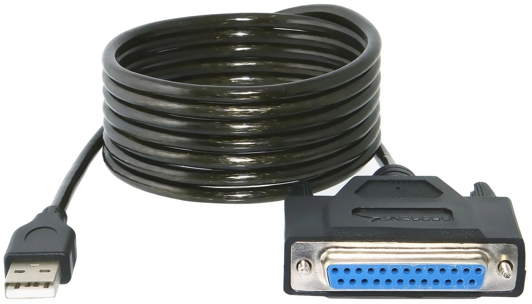 Sabrent USB 2.0 to DB25 IEEE-1284 Parallel Printer Cable Adapter [THUMBSCREWS Connectors] (CB-DB25) DB25 Thumbscrews - Image 5