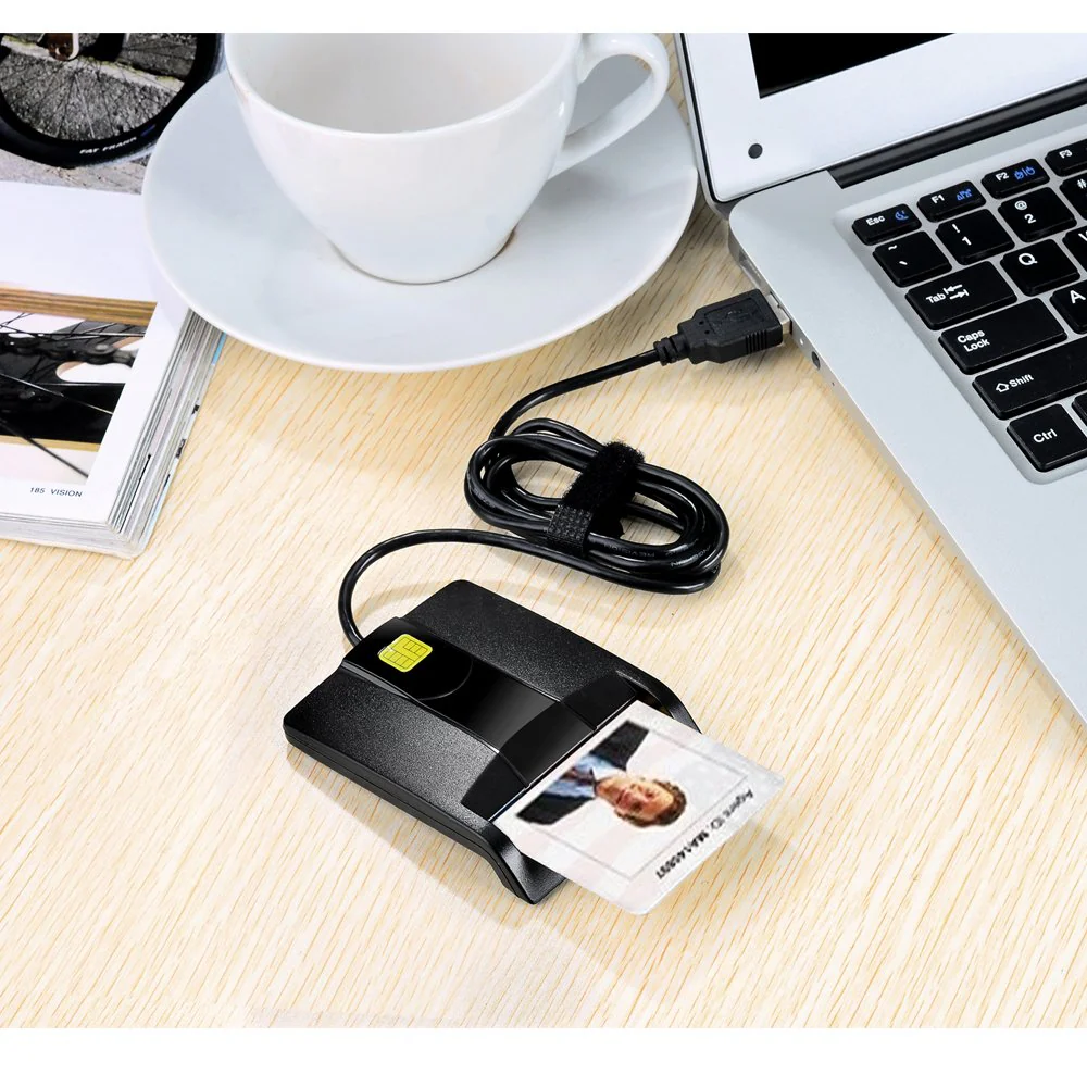 saicoo DOD Military USB Common Access CAC Smart Card Reader, Compatible with Mac Os, Win (Horizontal Version) CAC Card reader V1 - Image 5