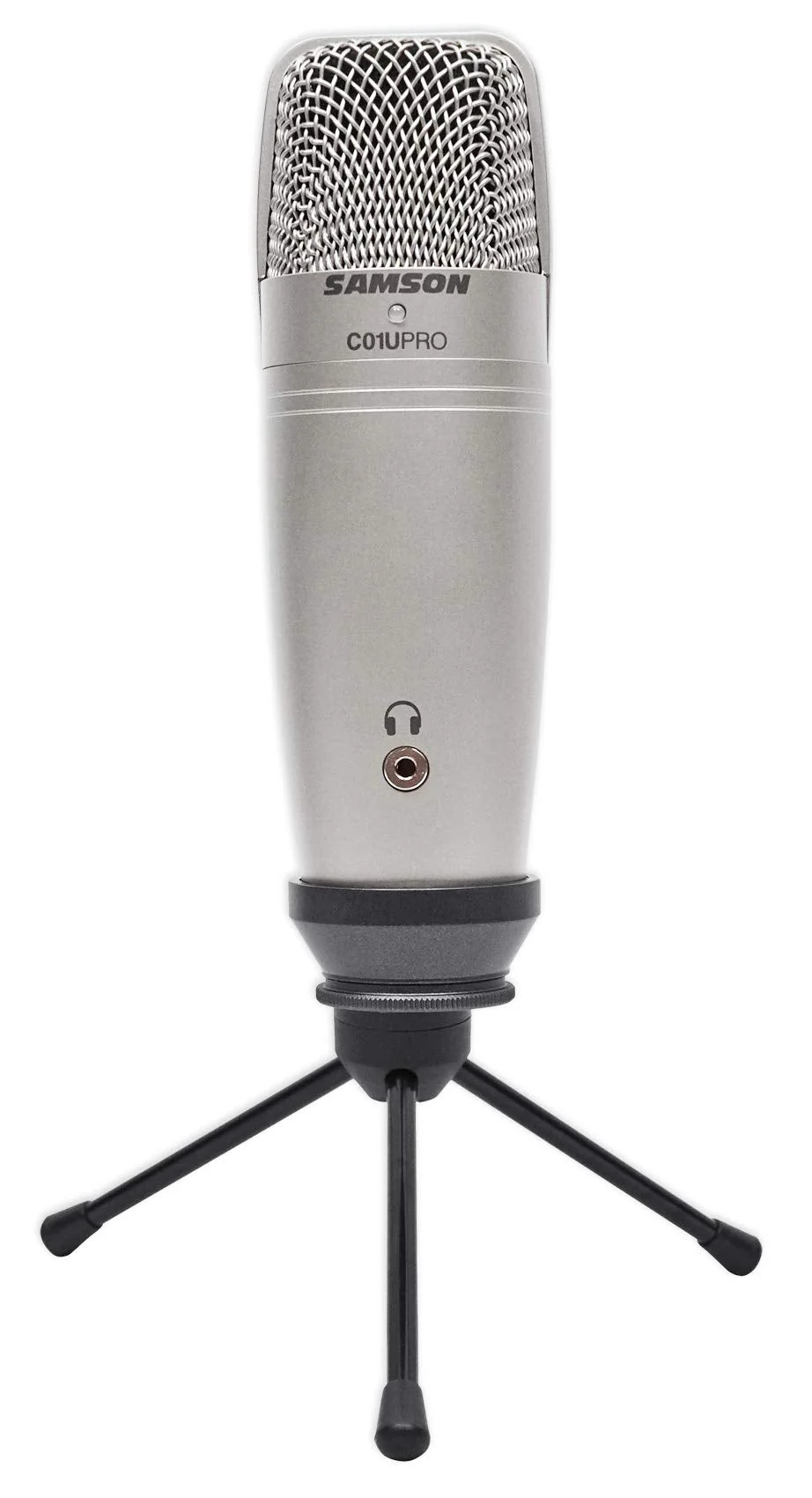 SAMSON C01U Pro USB Large Diaphragm Studio Condenser Microphone Mic+Tripod Stand