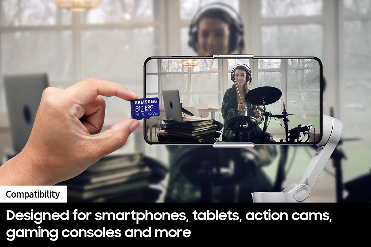 SAMSUNG PRO Plus microSD Memory Card + Adapter, 256GB MicroSDXC, Up to 180 MB/s, Full HD & 4K UHD, UHS-I, C10, U3, V30, A2 for Android Phones, Tablets, GoPRO, DJI Drone, MB-MD256SA/AM, 2023 New PRO Plus Read/Write 180/130MB/s - Image 3